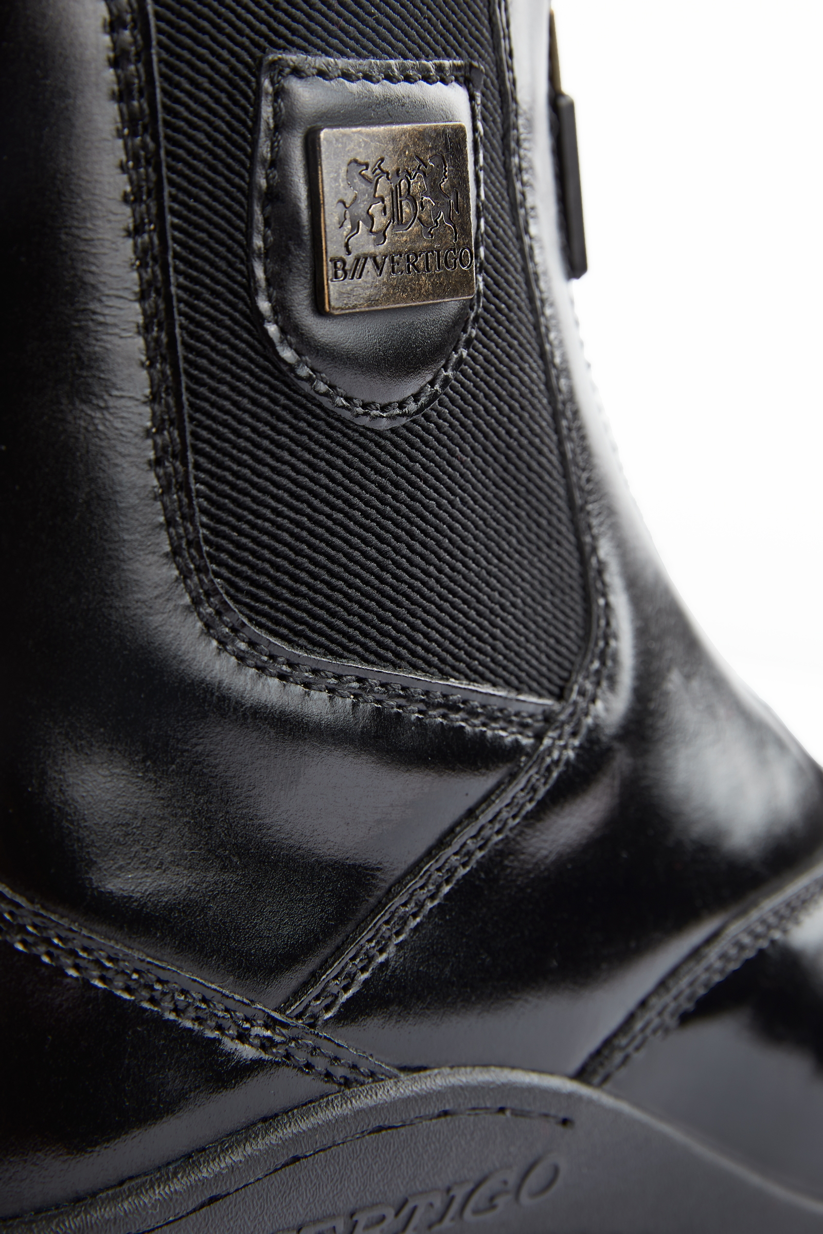 B Vertigo Saturn Stivali Jodhpur in pelle con zip frontale da donna