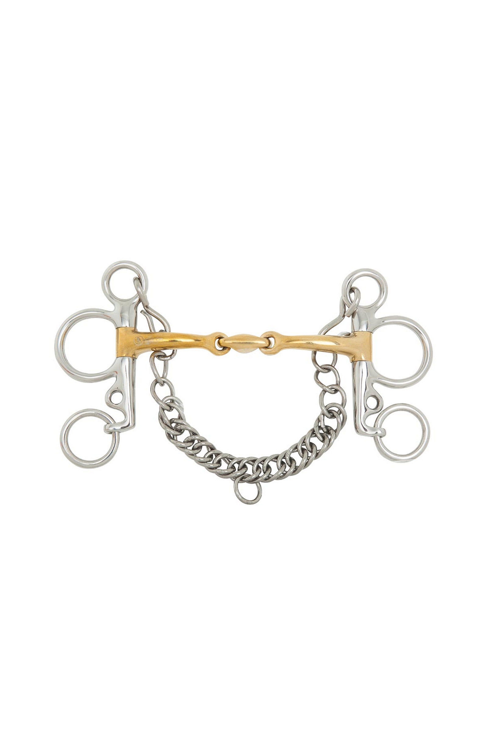 BR Soft Contact baby pelham, doppio snodo, 14 mm, aste 102 mm