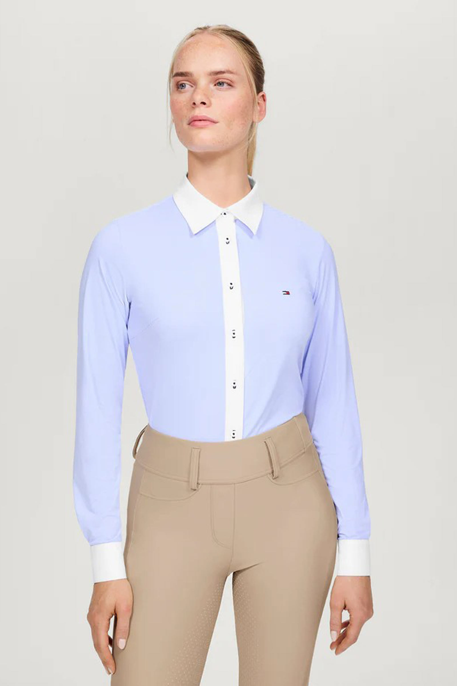 Tommy Hilfiger Essex camicia oxford elasticizzata da donna