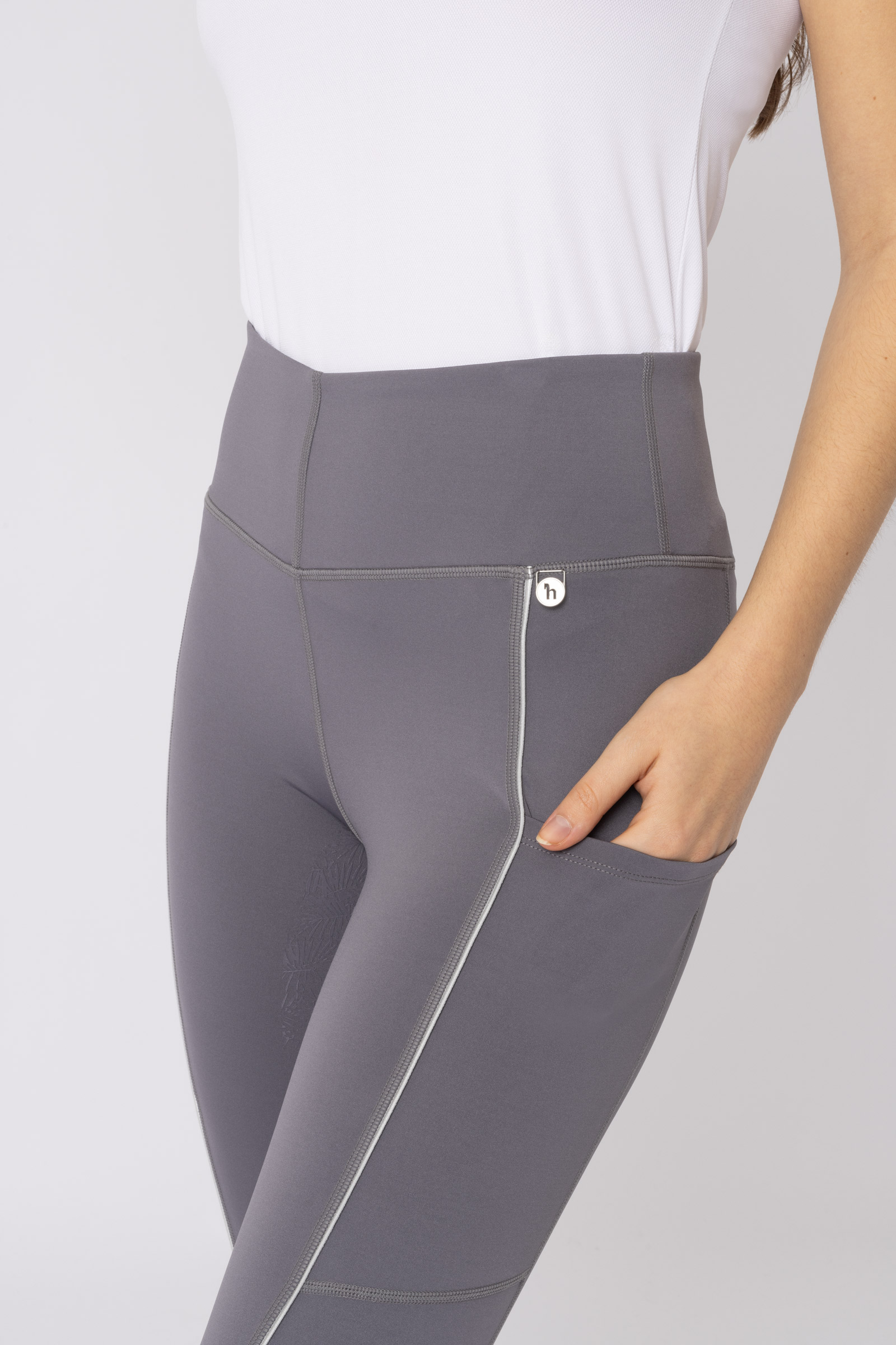 Leggings da equitazione donna con seduta integrale Horze Daria