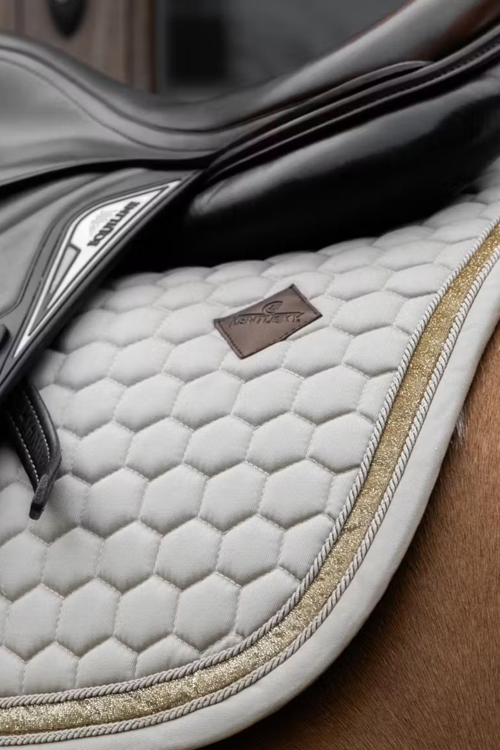 Kentucky Horsewear sottosella salto con bordo glitter  