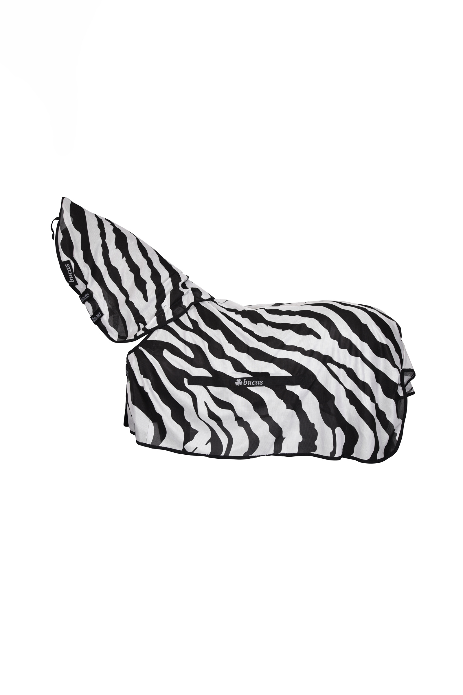Bucas Buzz-Off Zebra coperta antimosche con colletto rimovibile