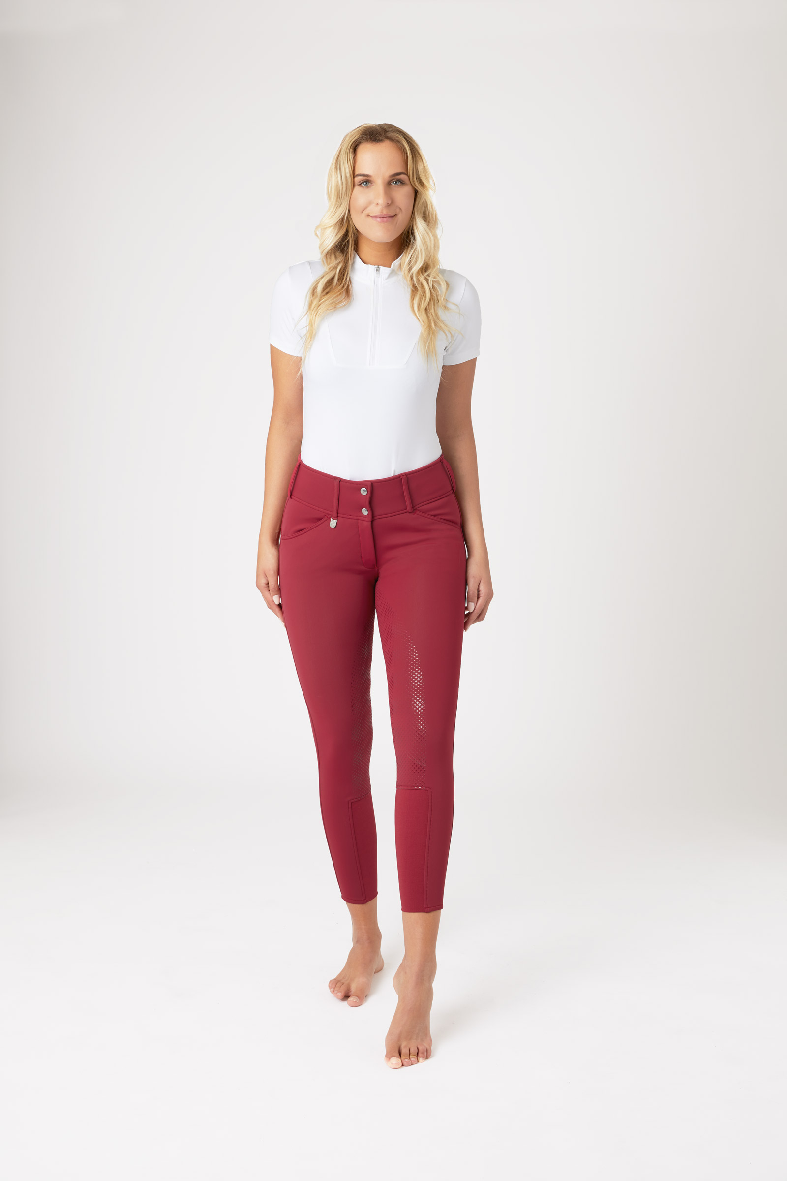 Horze Grand Prix Pantaloni da equitazione Thermo in softshell con silicone FS da donna