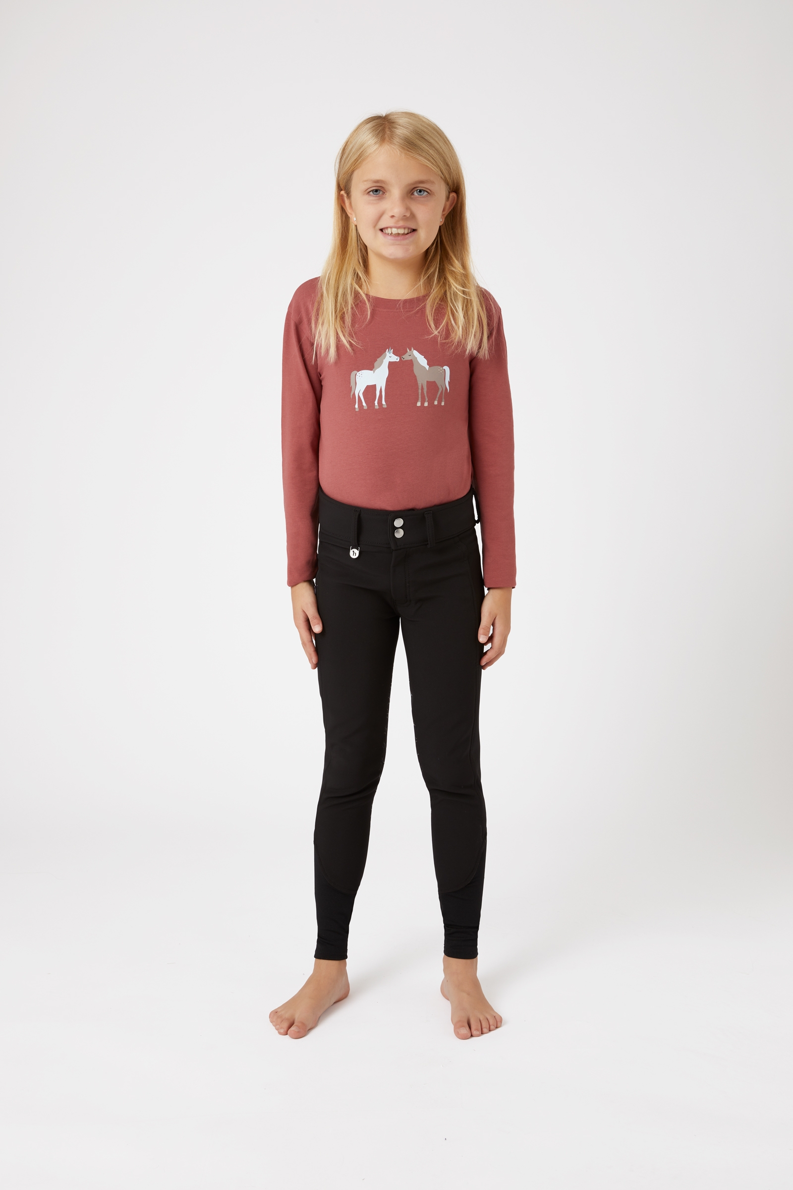 Horze Leighton Pantaloni da equitazione termici Teens con full seat