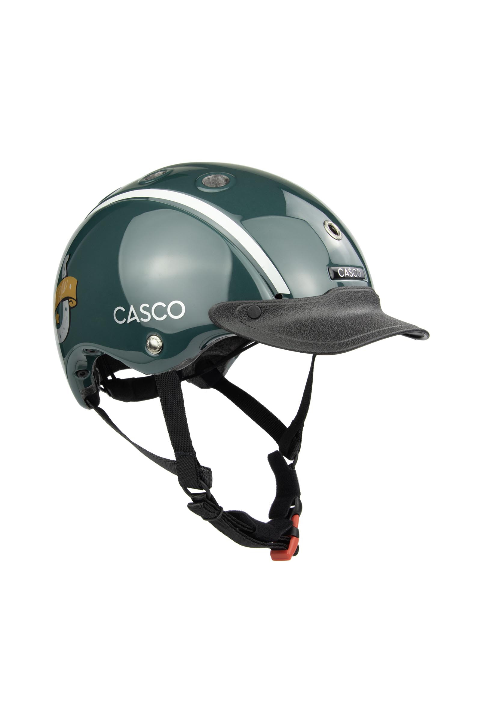 Green Horseshoe Casco Nori casco da equitazione per bambini