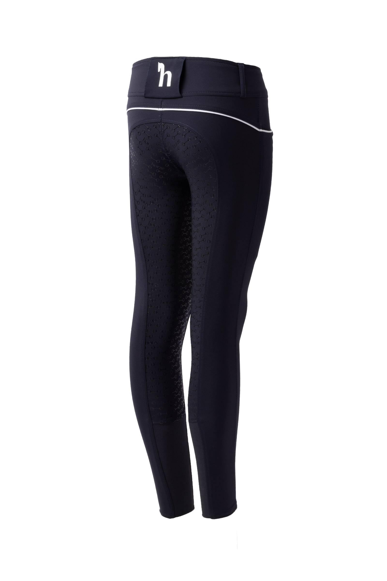 Horze pantaloni a vita alta Aubrey per bambini con full seat in silicone