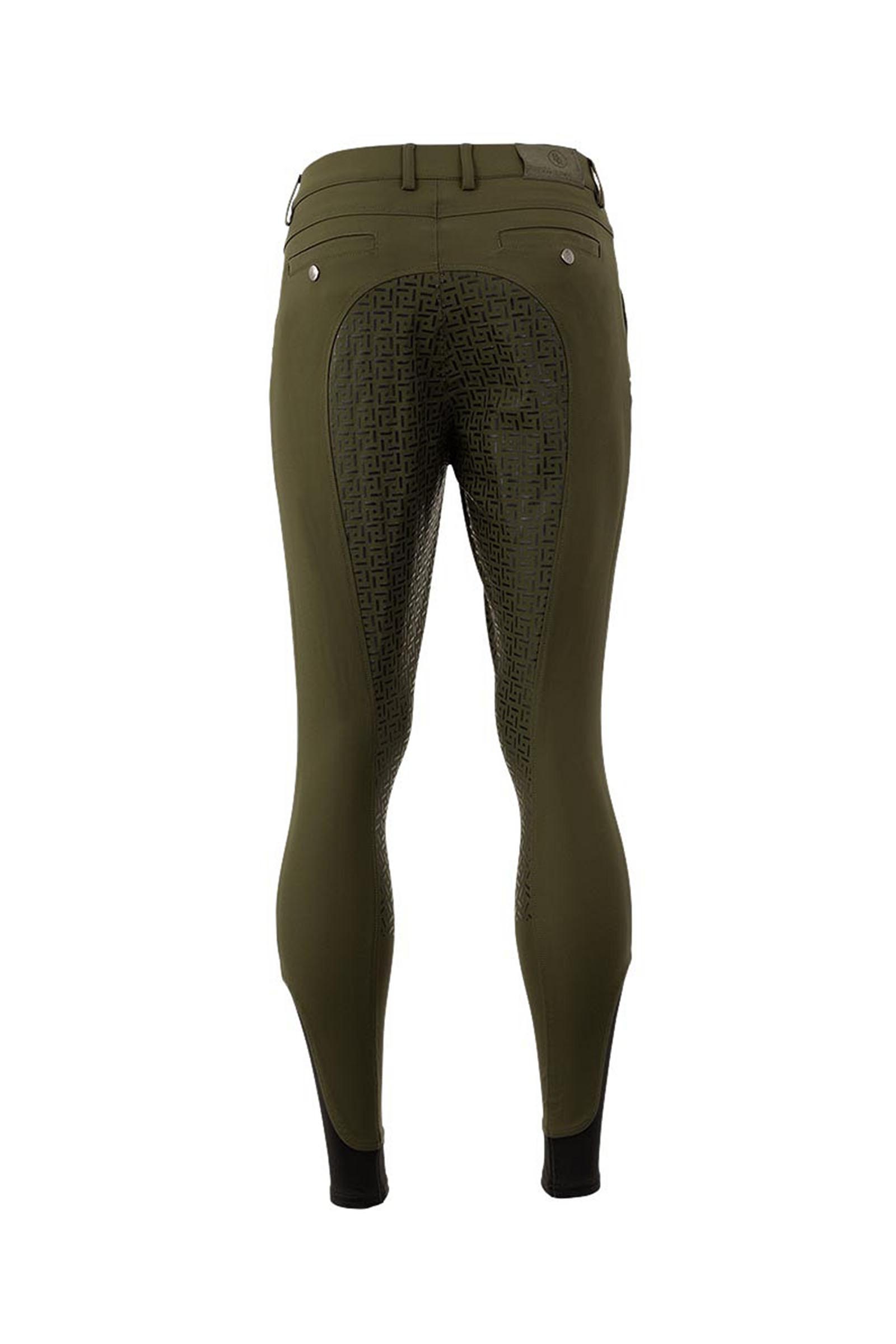 Forest Green BR Maikel pantaloni da equitazione da uomo con full seat in silicone