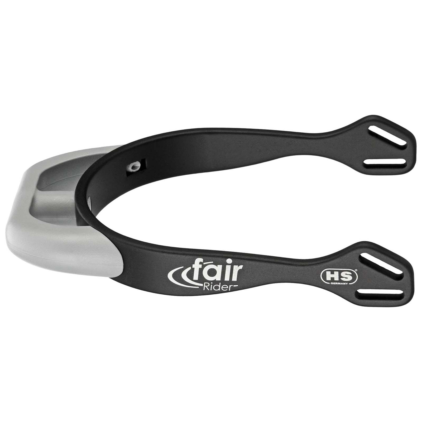 Black/Silver Sprenger FairRider Speroni in alluminio con collo piatto 20 mm