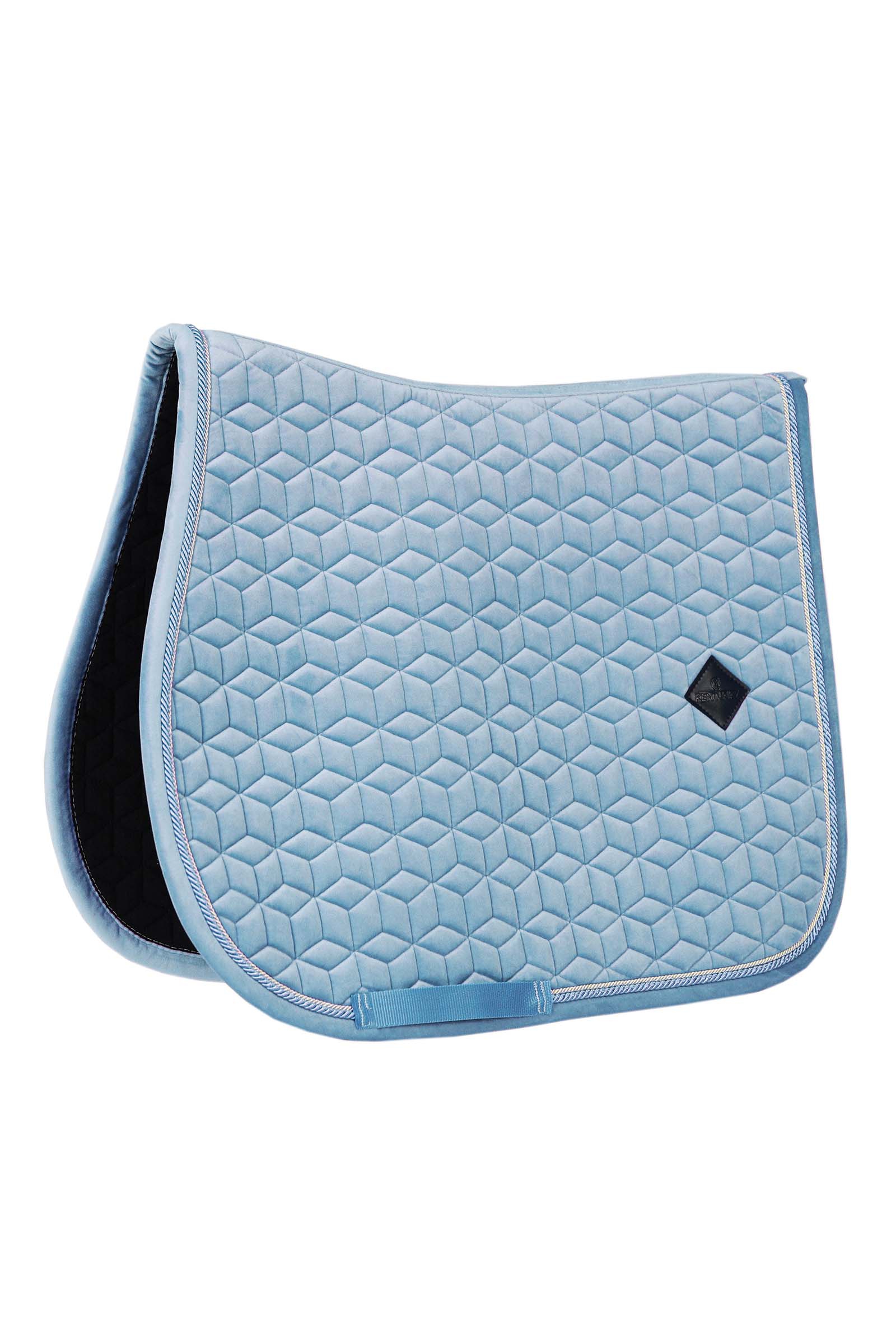 Light Blue Kentucky Horsewear Velvet Sottosella da salto 