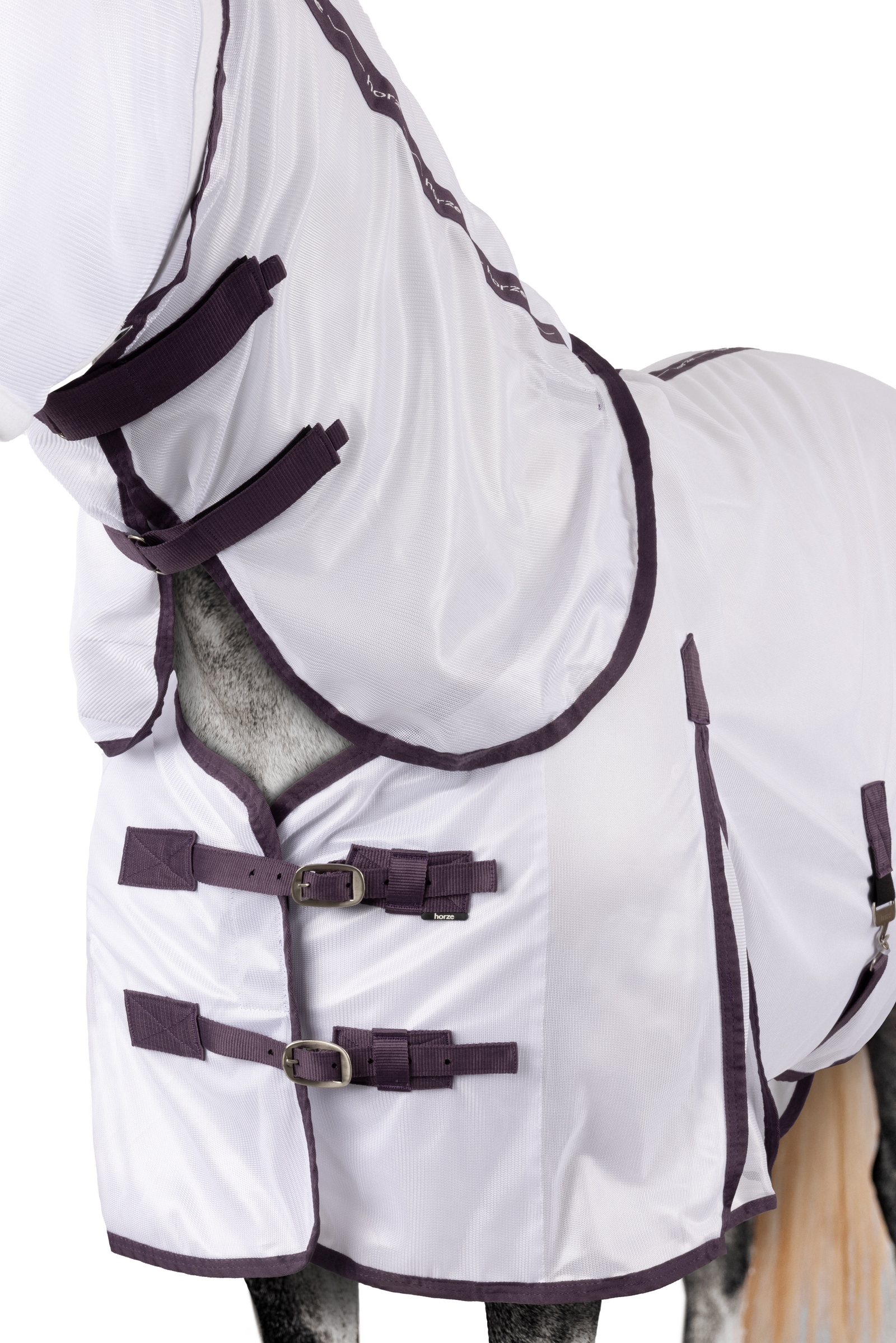 Horze La Paz Set antimosche con coperta, collo rimovibile e cappuccio