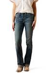 Ariat R.E.A.L. Mid Rise Stretch Icon Stackable Straight Leg Jeans donna stretch a gamba dritta a vita media