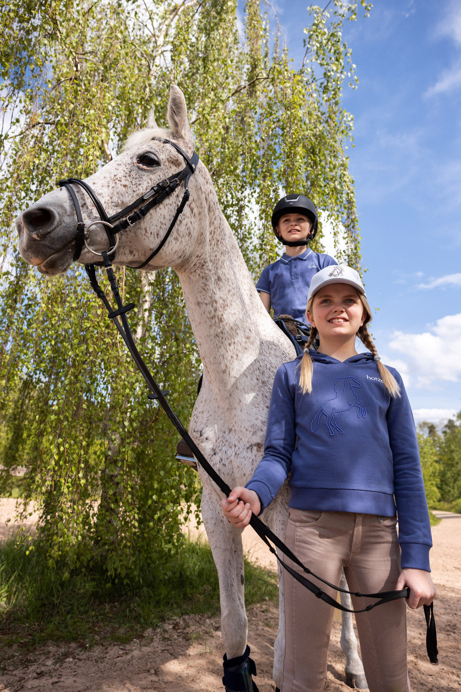 Horze Selma Felpa con cappuccio per bambini