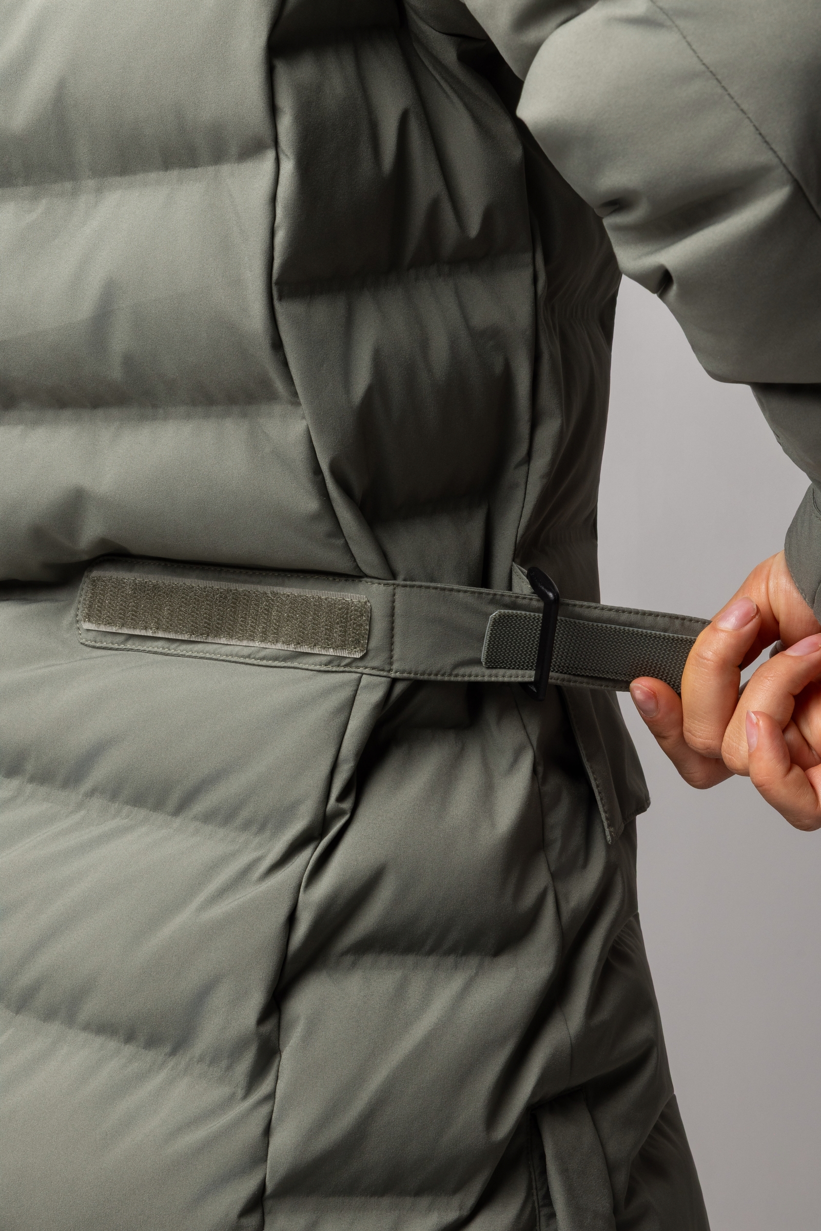 B Vertigo Celeste Giacca parka impermeabile da donna