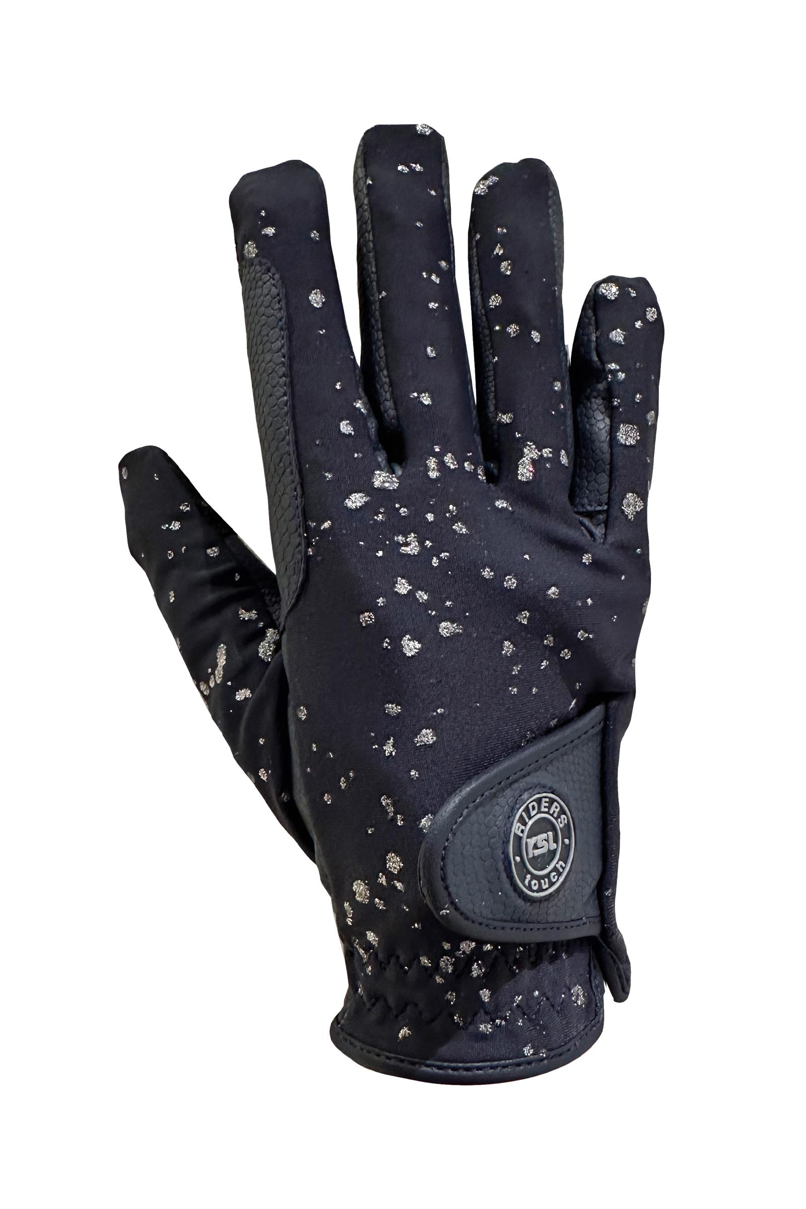 Navy/Silver RSL Nola Ice guanti da equitazione invernali per bambini