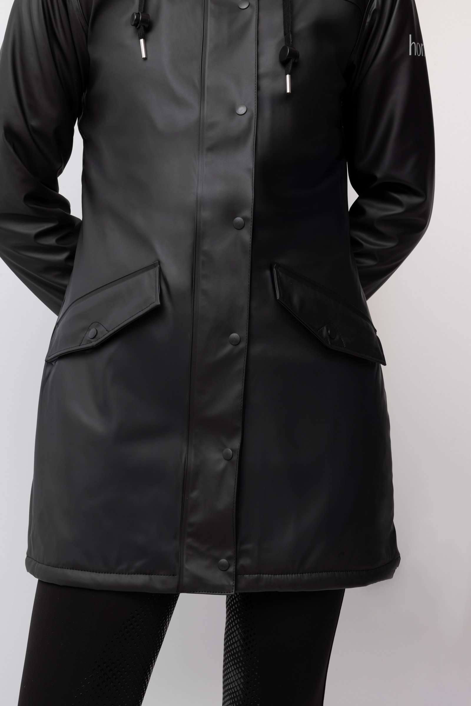 Horze Billie Giacca antipioggia in PU con pile da donna