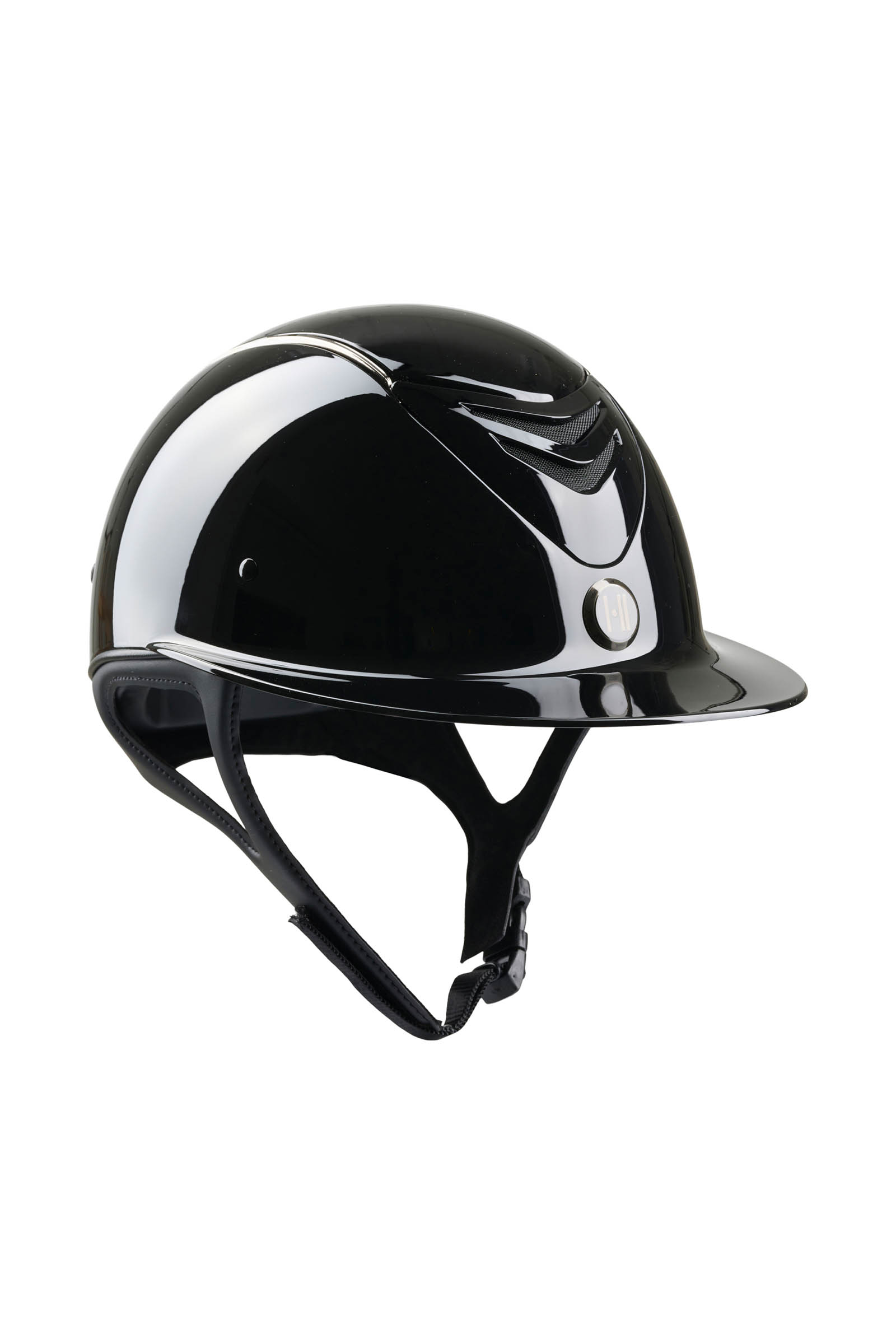 OneK MIPS Avance Glossy Chrome Pipe Casco da equitazione