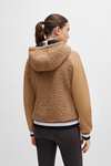 Felpa con cappuccio Boss Riva Teddy Hybrid Zip