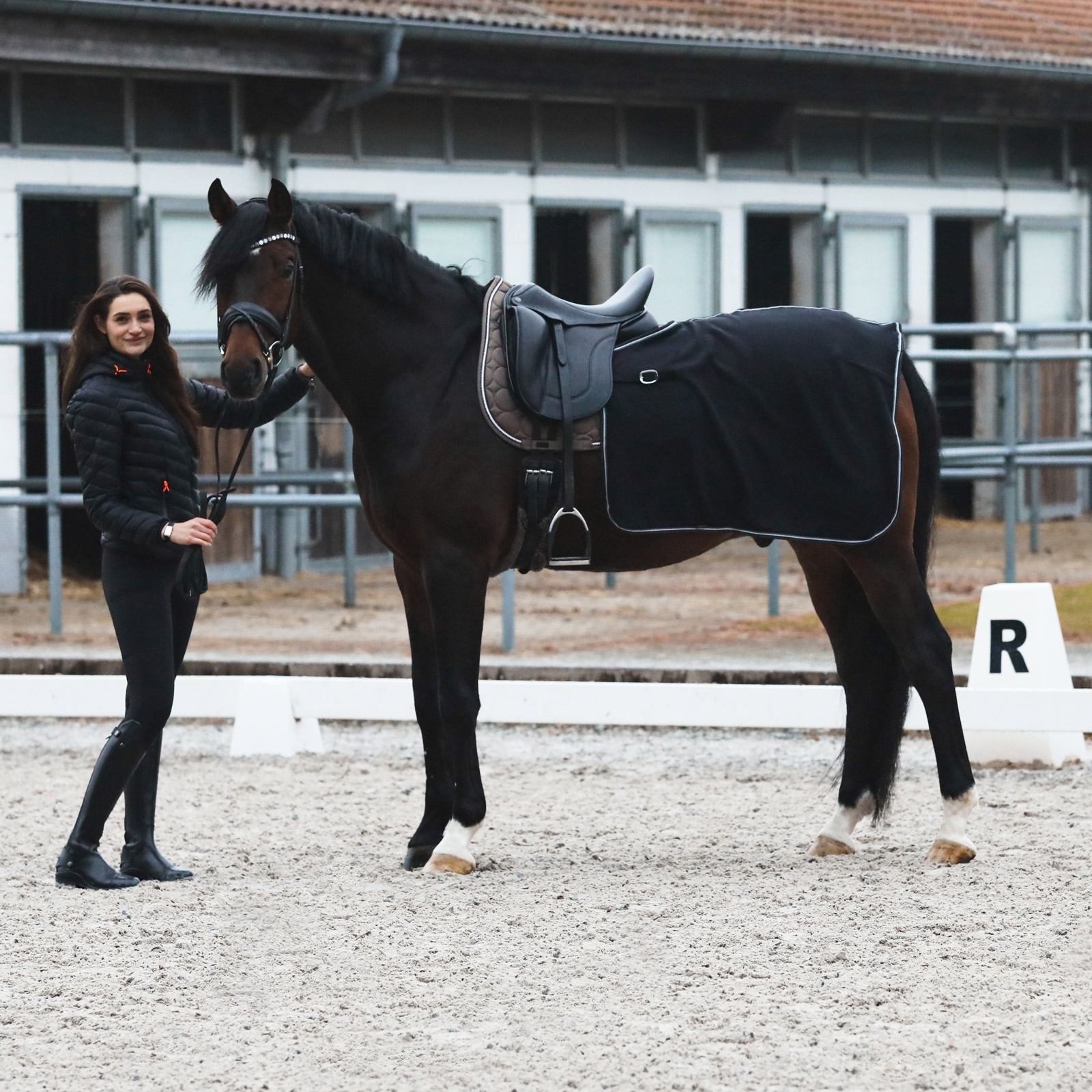 Coperta posteriore in pile Horze Kiel