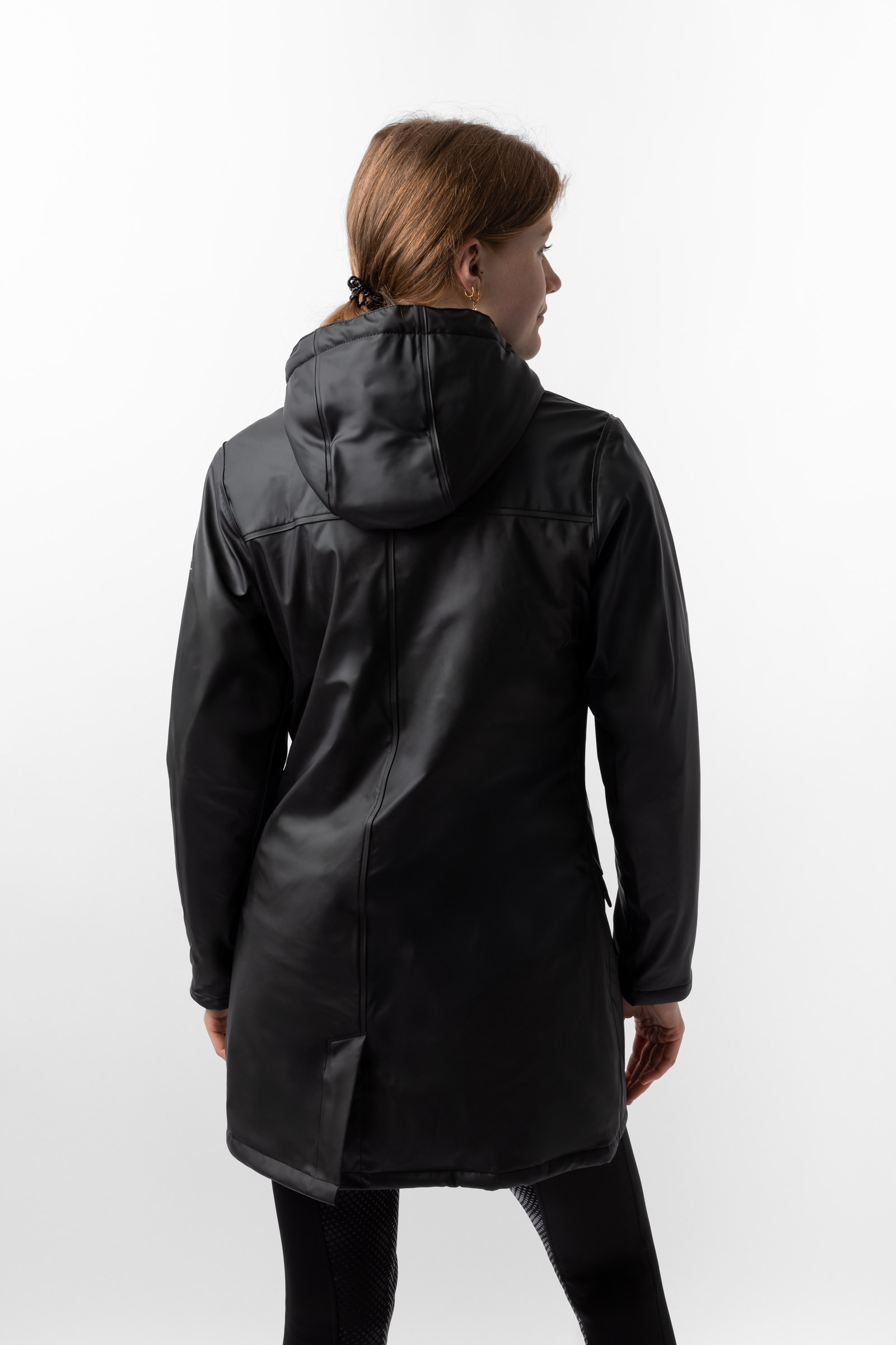 Horze Billie Giacca antipioggia in PU con pile da donna