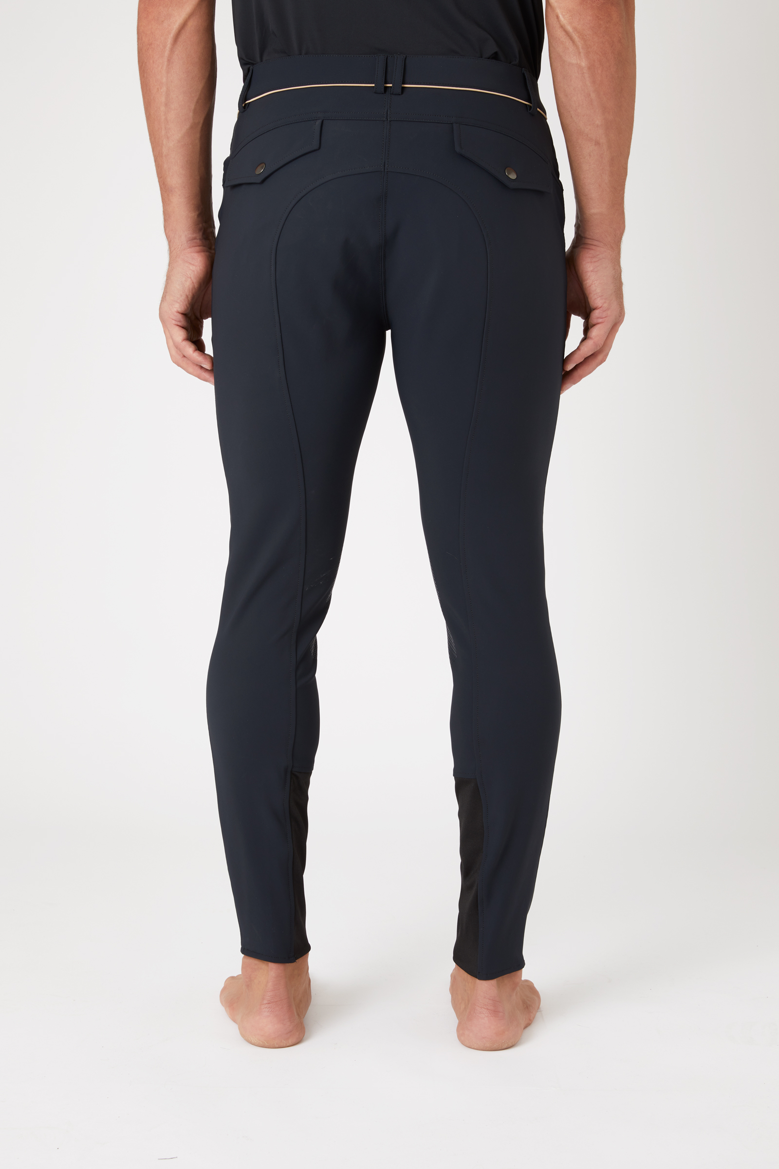B Vertigo Damien pantaloni da equitazione da uomo con patch al ginocchio UPF 40+