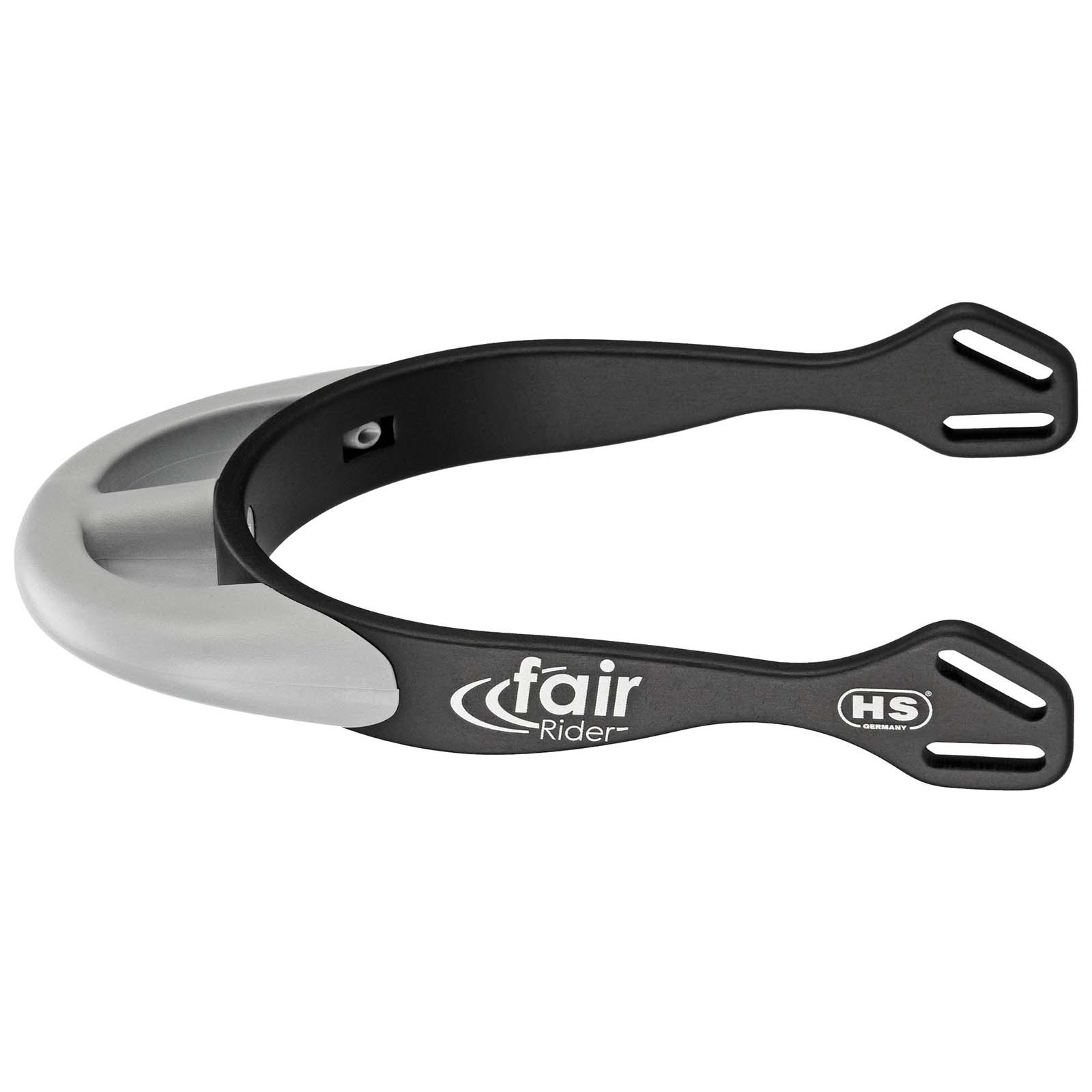 Black/Silver Sprenger FairRider Speroni in alluminio con collo arrotondato 25 mm