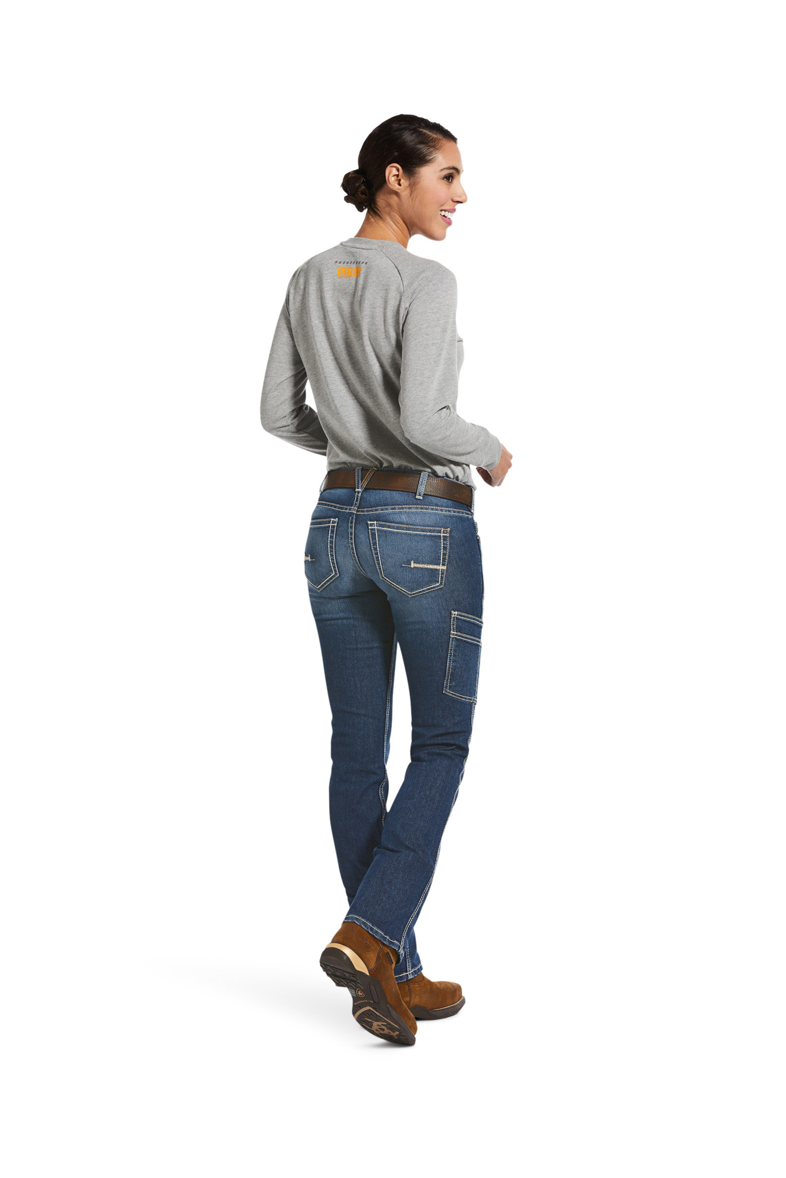 Ariat Rebar Jeans donna Durastretch Riveter a gamba dritta