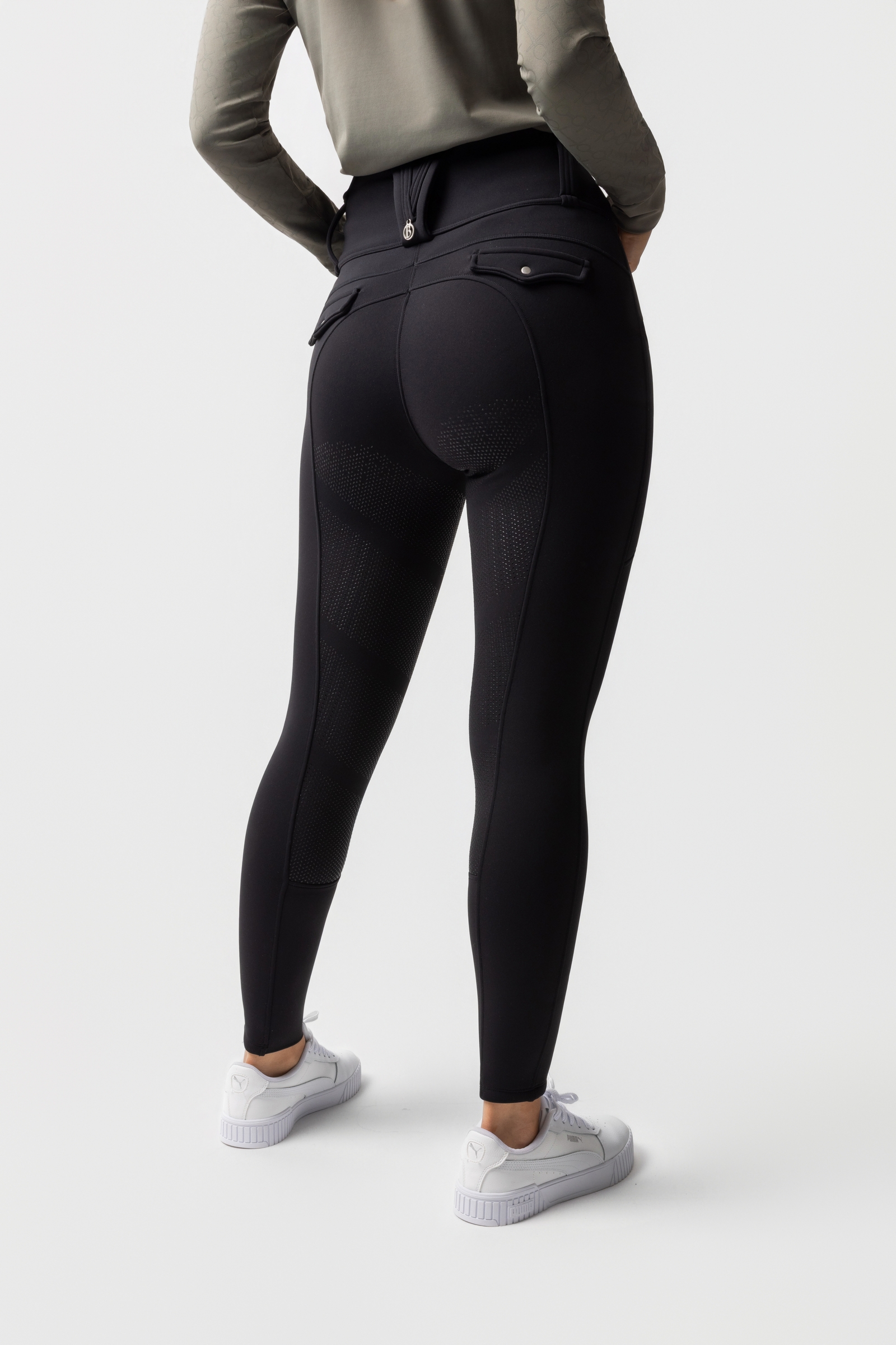 Black beauty B Vertigo Chiara pantaloni equitazione compression thermo donna full grip