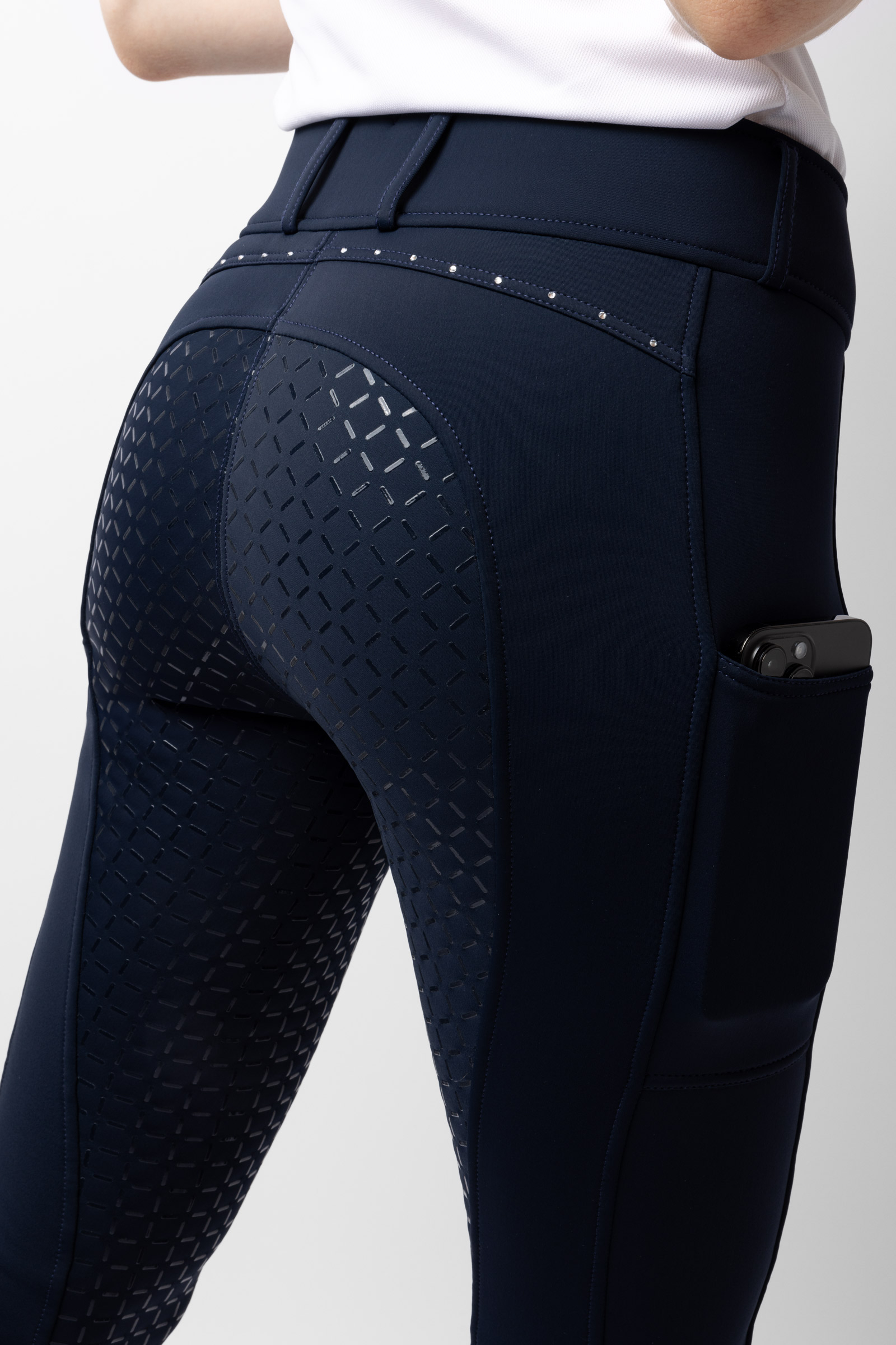Horze Macy pantaloni da equitazione termici con grip completo