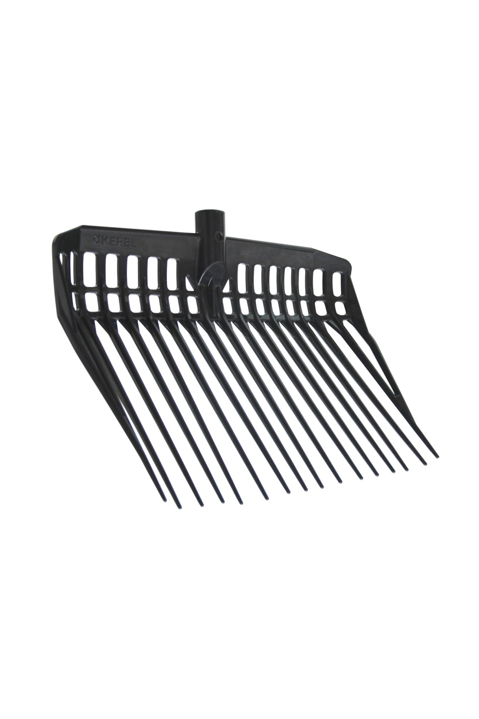 Forcone per lettiera Kerbl EcoFork con manico in metallo e impugnatura a D