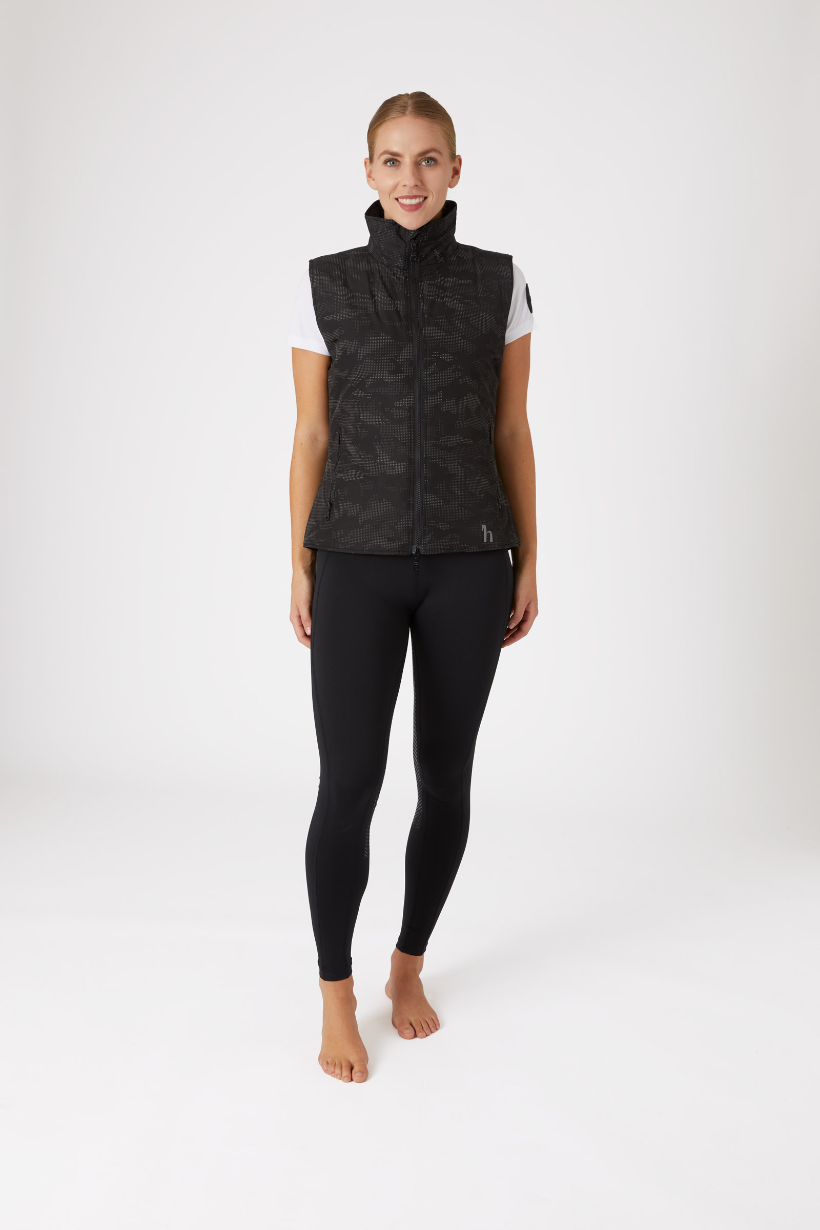 Horze Camo Luminox Gilet riflettente da donna