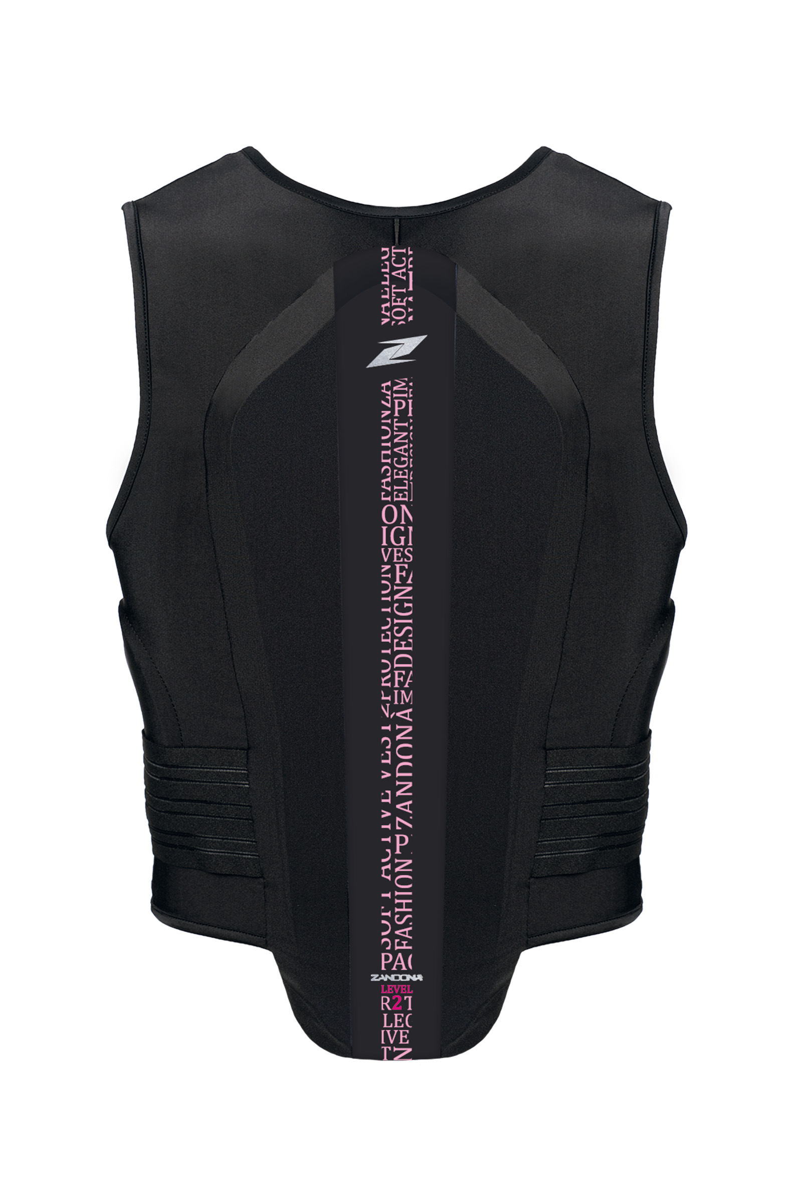 Black/Light Pink Stretch Zandona Soft Vest Pro x6 (158-167cm)