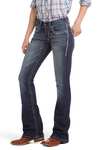 Ariat R.E.A.L. Mid Rise Stretch Entwined Jeans bootcut stretch donna a vita media