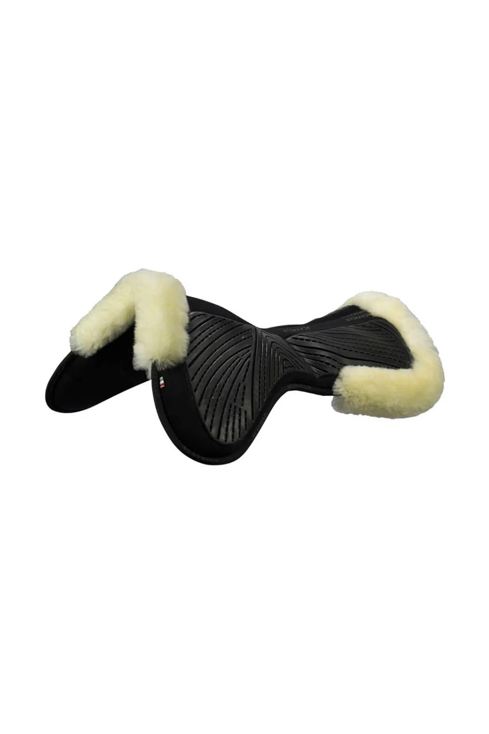 Black/Natural Acavallo Mezzo sottosella Close Contact gel & memory foam con schaffell