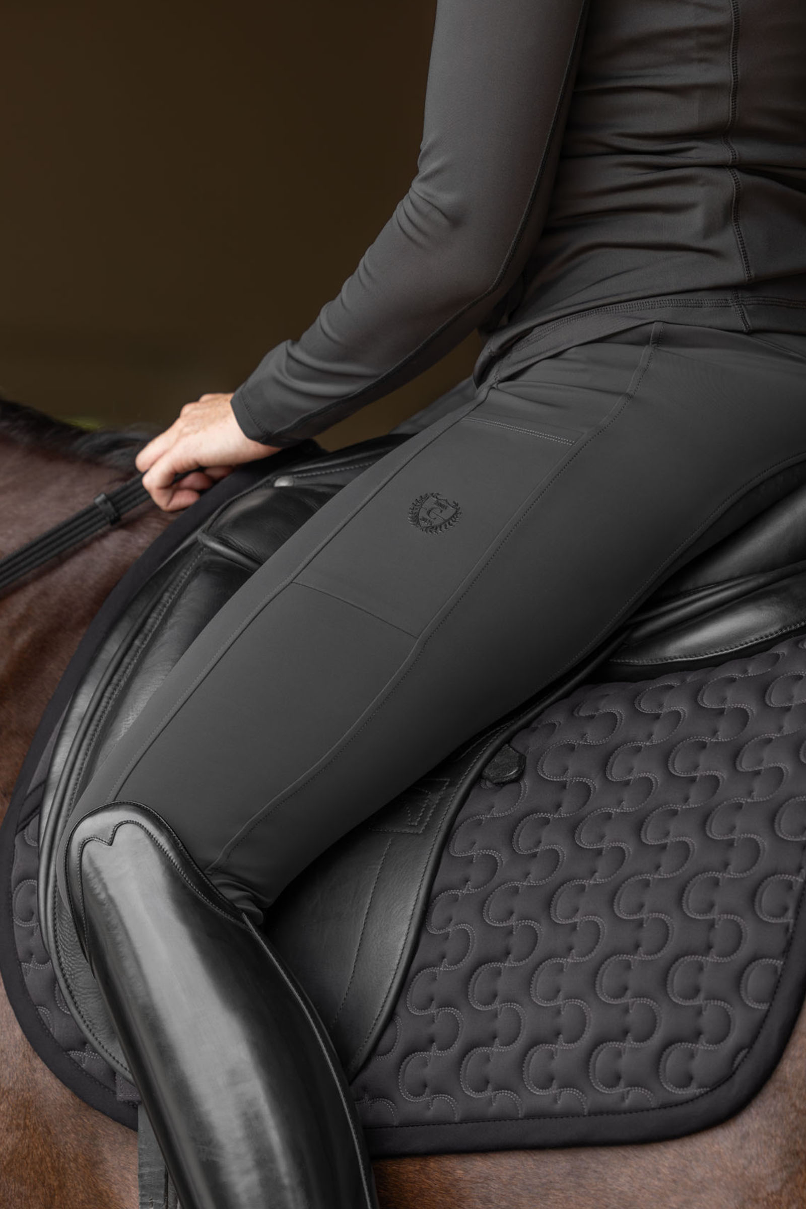 Covalliero leggins da equitazione con full seat anniversario da donna