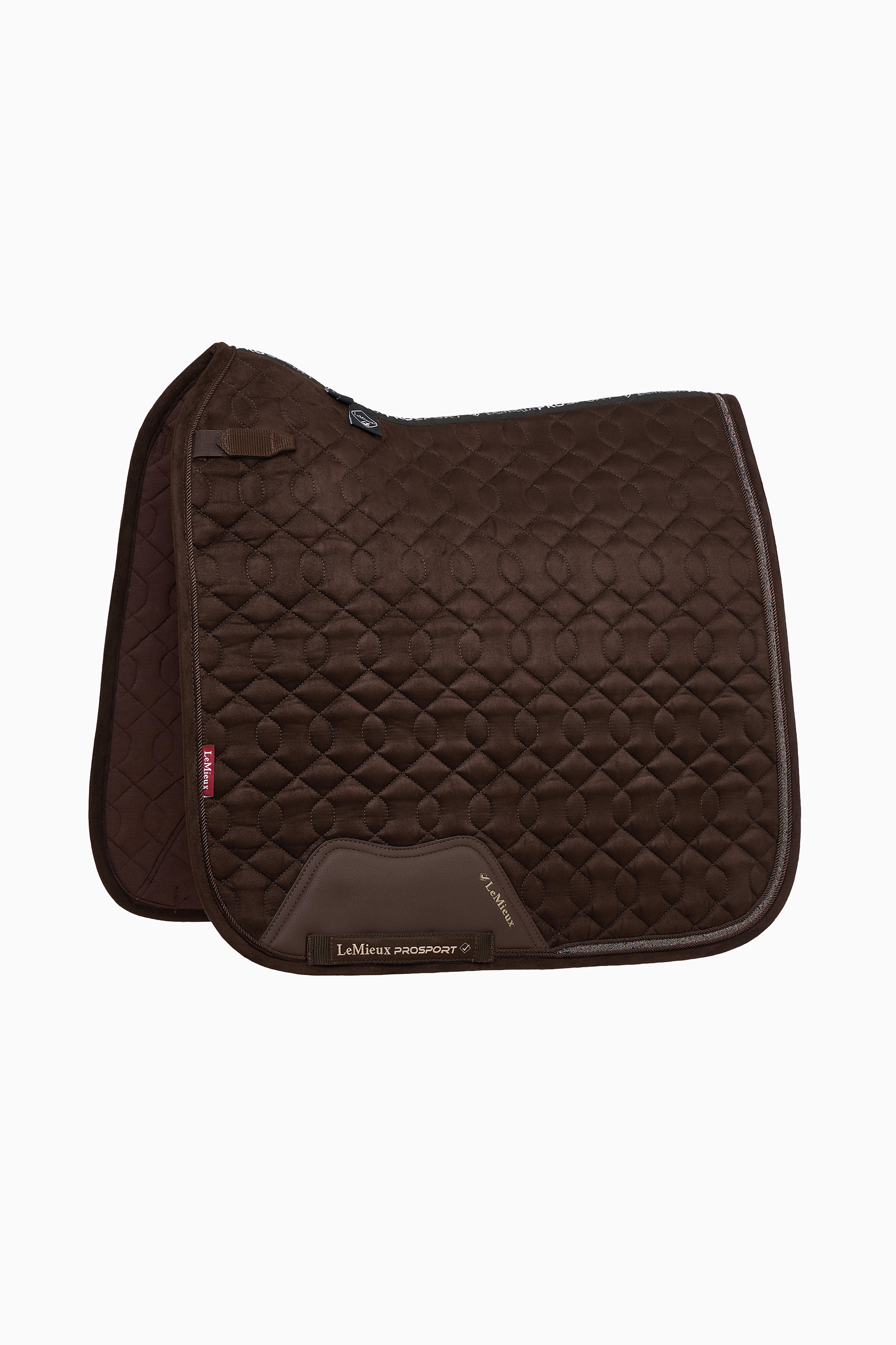 Brown LeMieux Crystal Suede Sottosella da dressage
