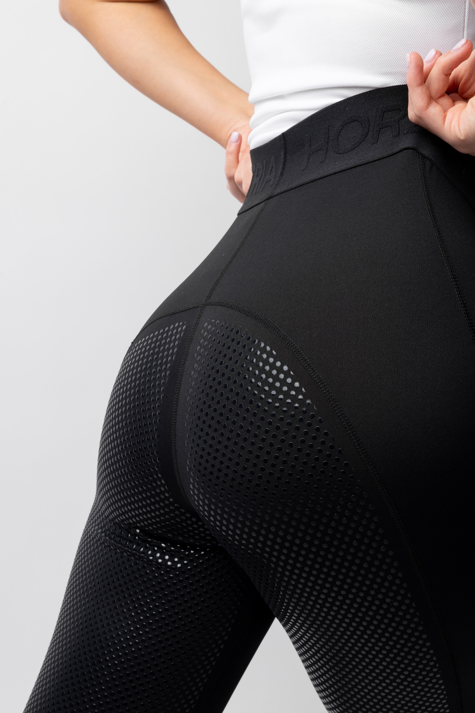 Horze Madison Leggins con full seat in silicone da donna