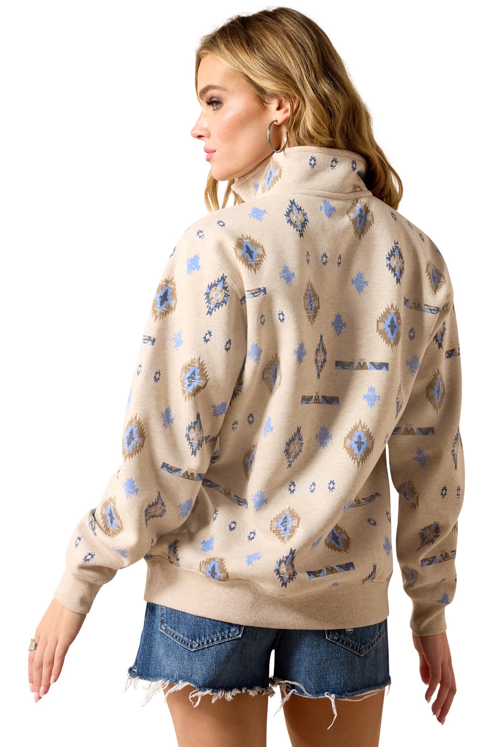 Ariat Felpa Sapphire 1/2 zip da donna