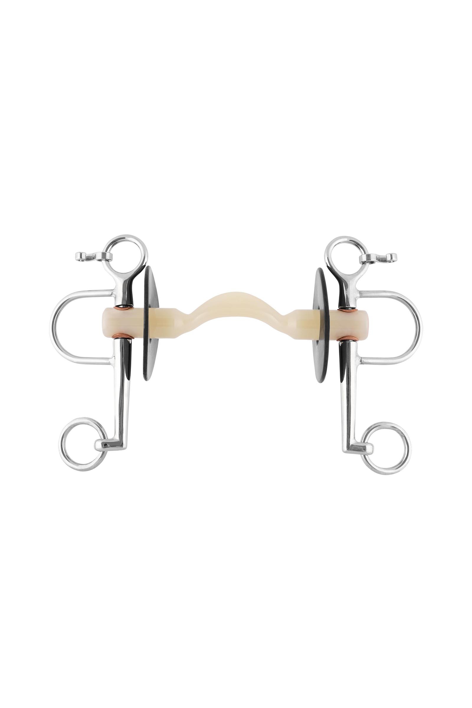 Sprenger Nathe Morso Pelham 20 mm con imboccatura Mullen morbida, apertura e guance lunghe (guancia inferiore anello 7 cm)