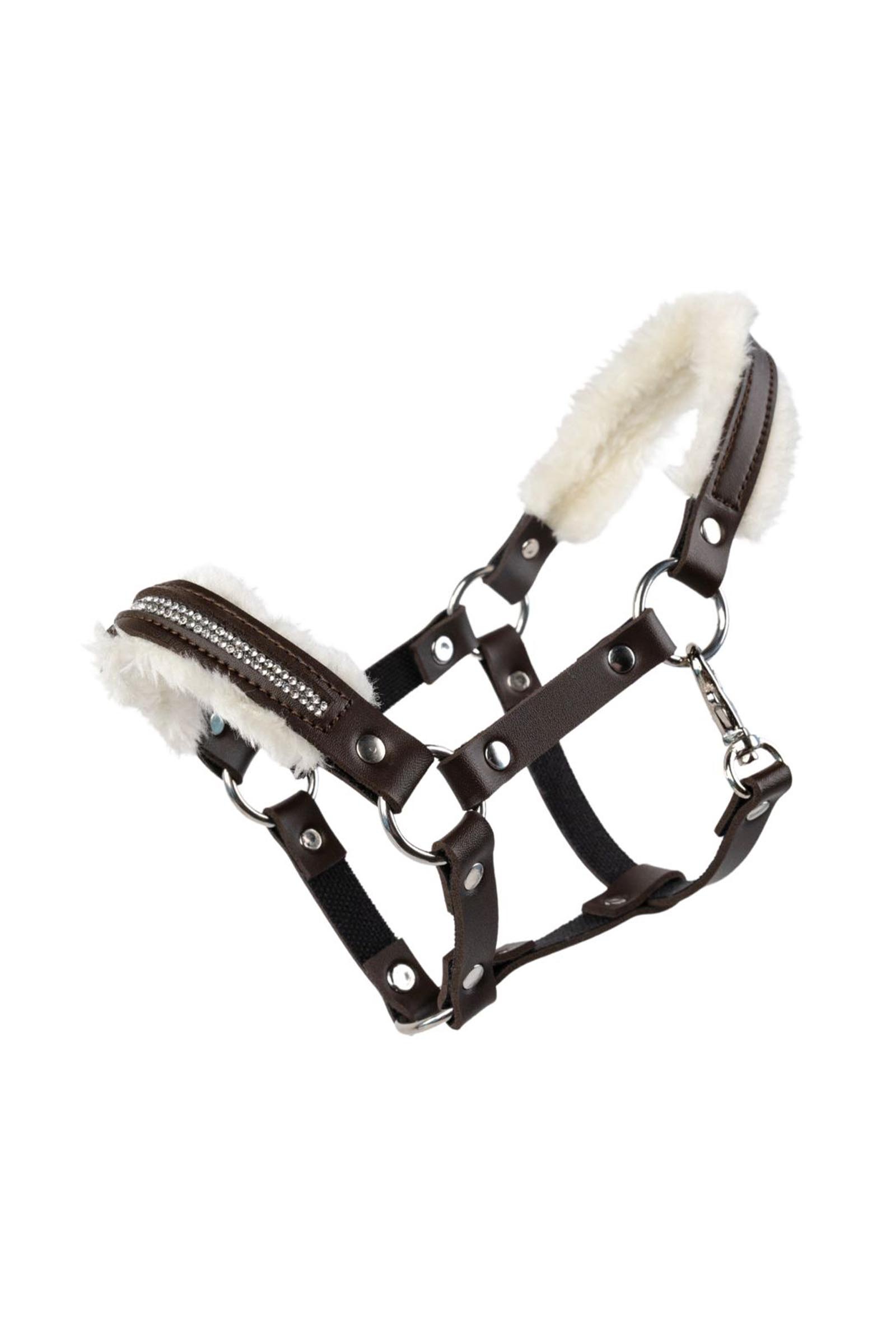 Brown My Hobby Horse capezza con peluche e pietre