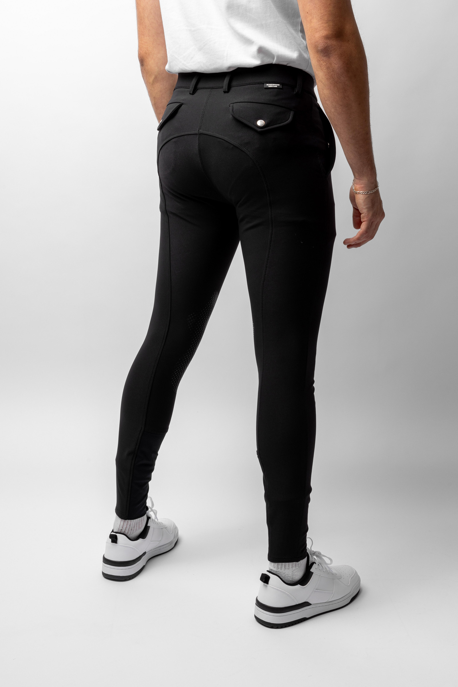 Horze Grand Prix pantaloni da equitazione uomo con grip al ginocchio in silicone