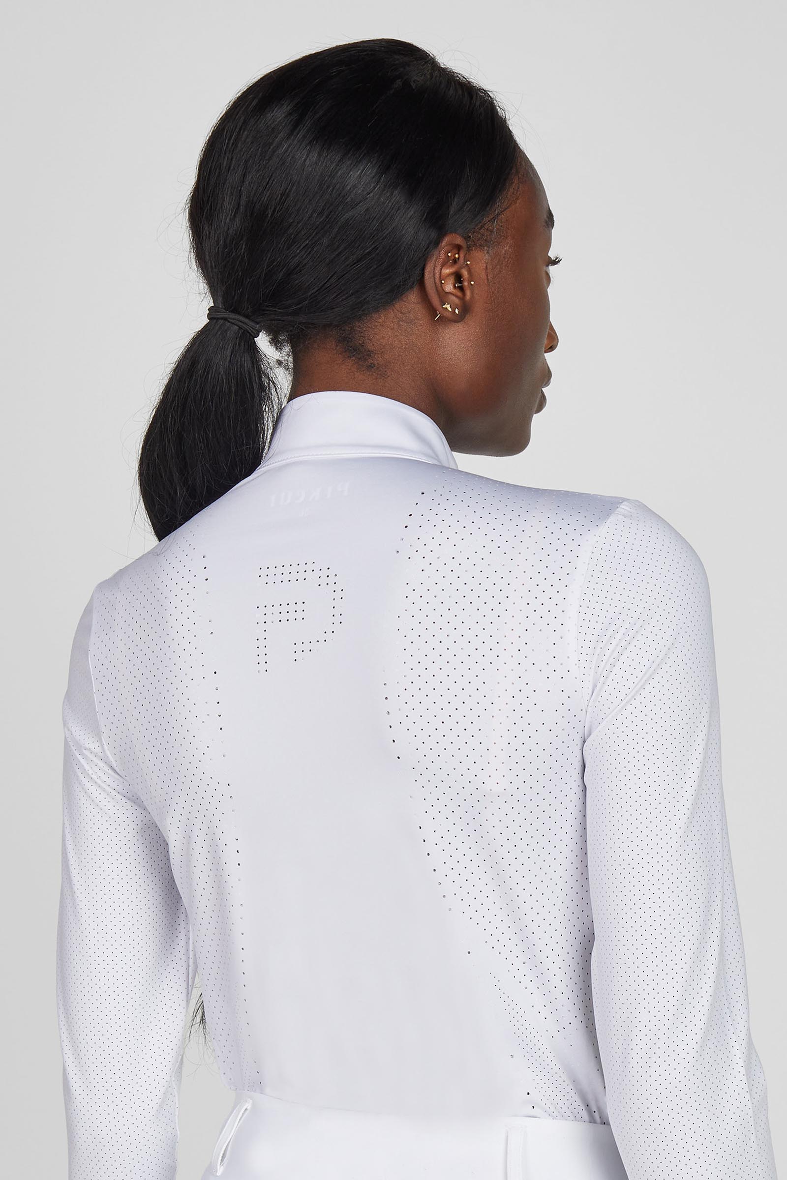 Pikeur maglia donna a maniche lunghe con taglio laser