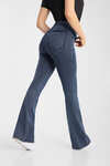 Horze Emery leggins da equitazione western da donna, bootcut e effetto denim