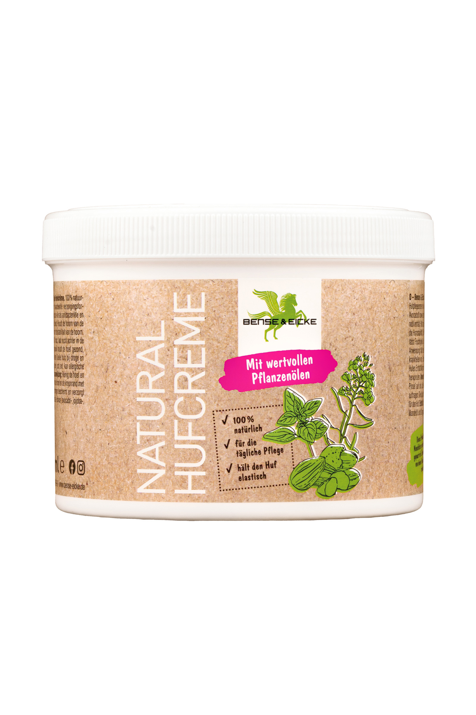 Bense & Eicke Crema per zoccoli naturale, 500 ml