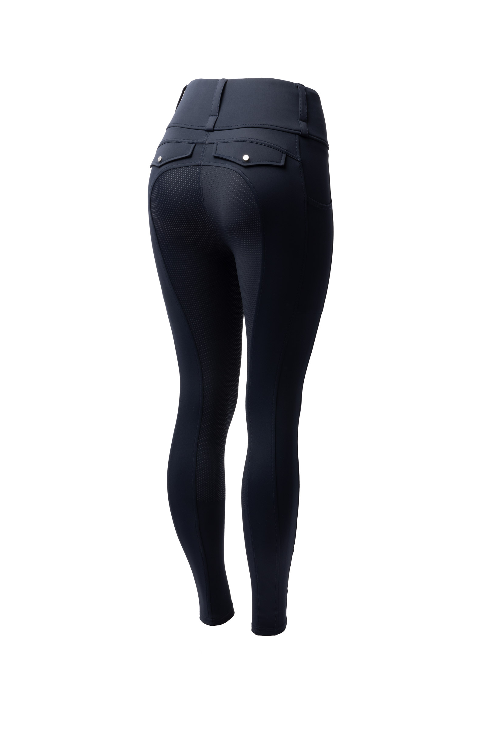dark navy Horze Anya leggings da equitazione donna con full seat in silicone UPF 50+