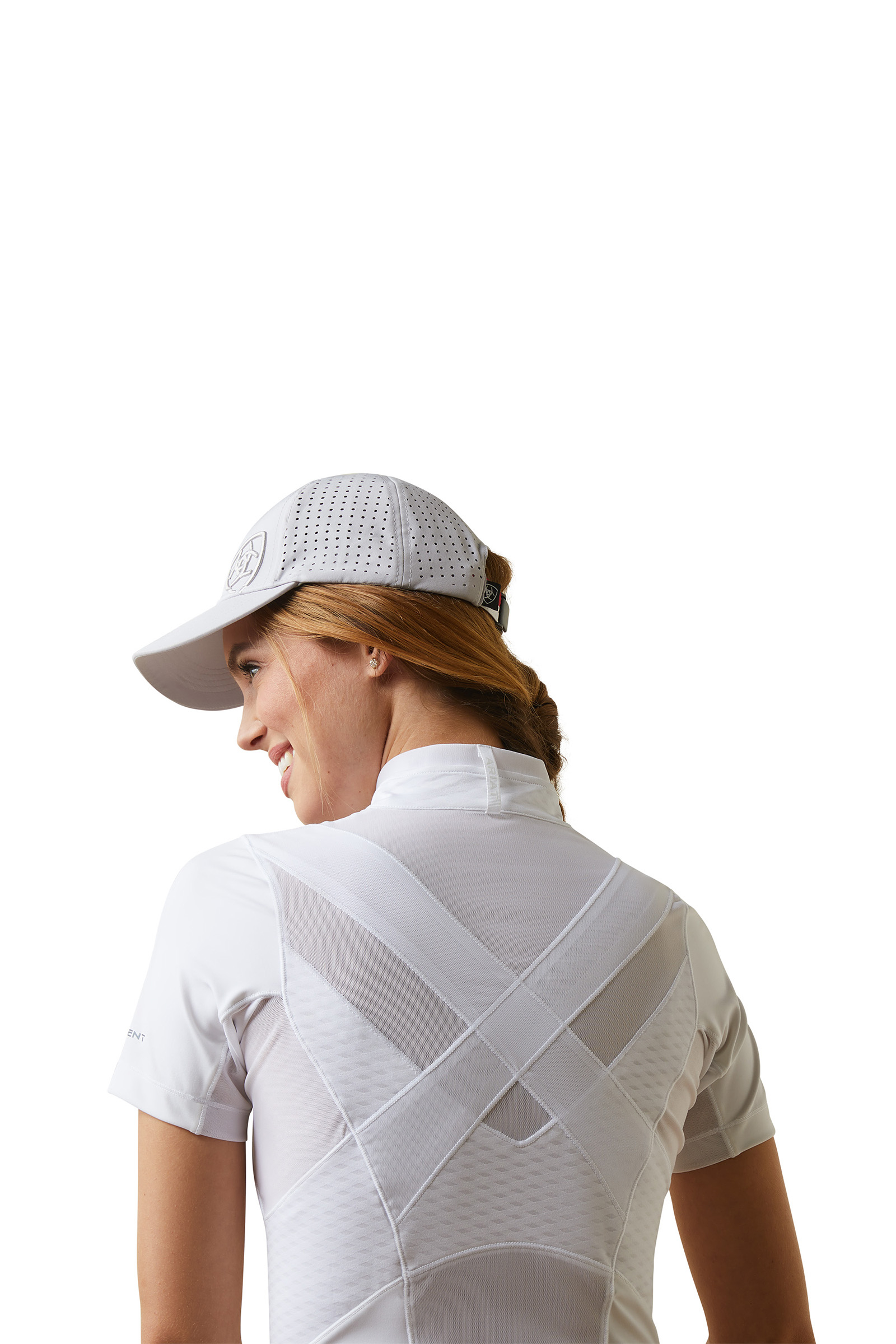 Camicia da competizione con zip 1/4 da donna Ariat Ascent