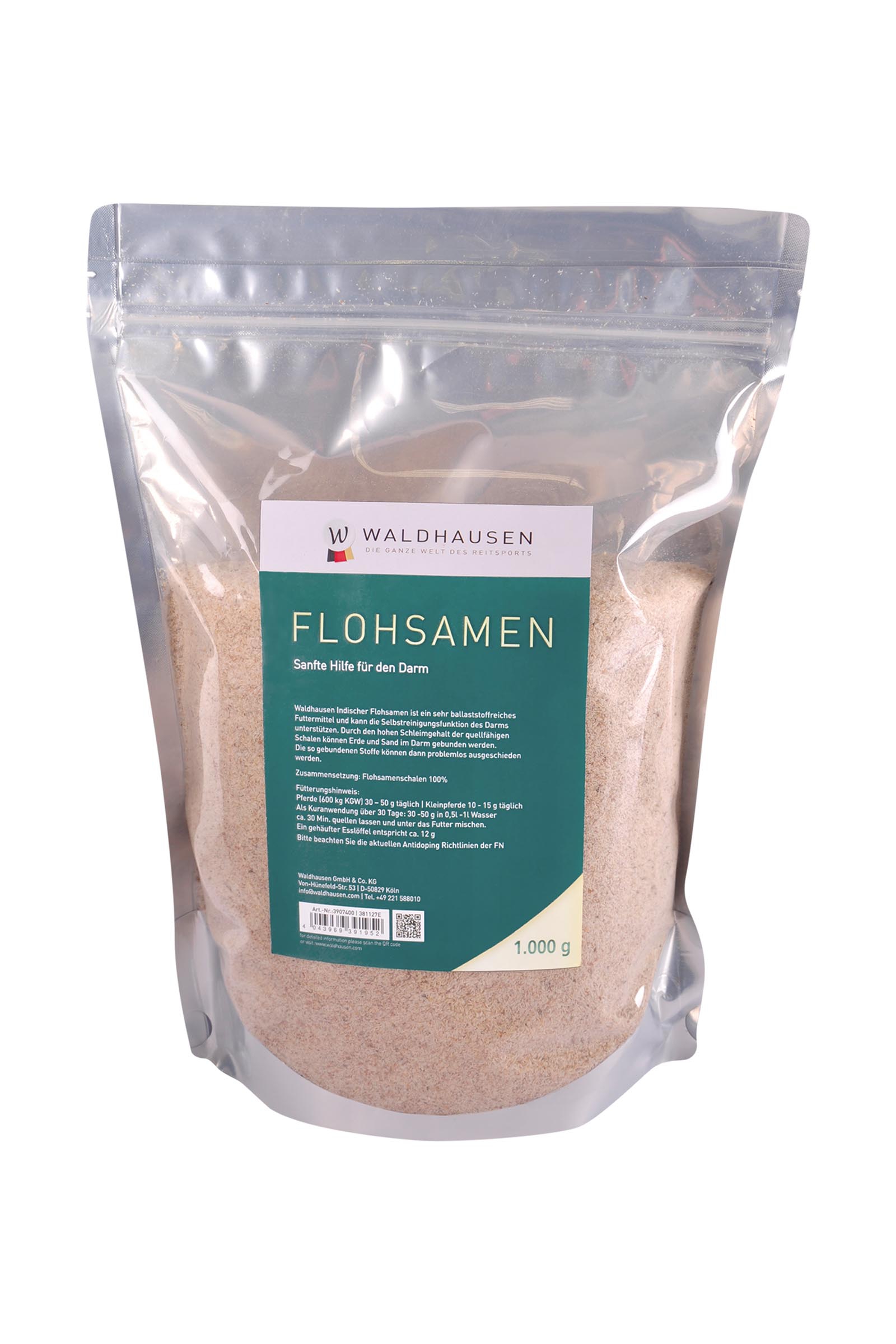 Waldhausen Semi di Psyllium - Aiuto delicato per il sistema digestivo, 1kg