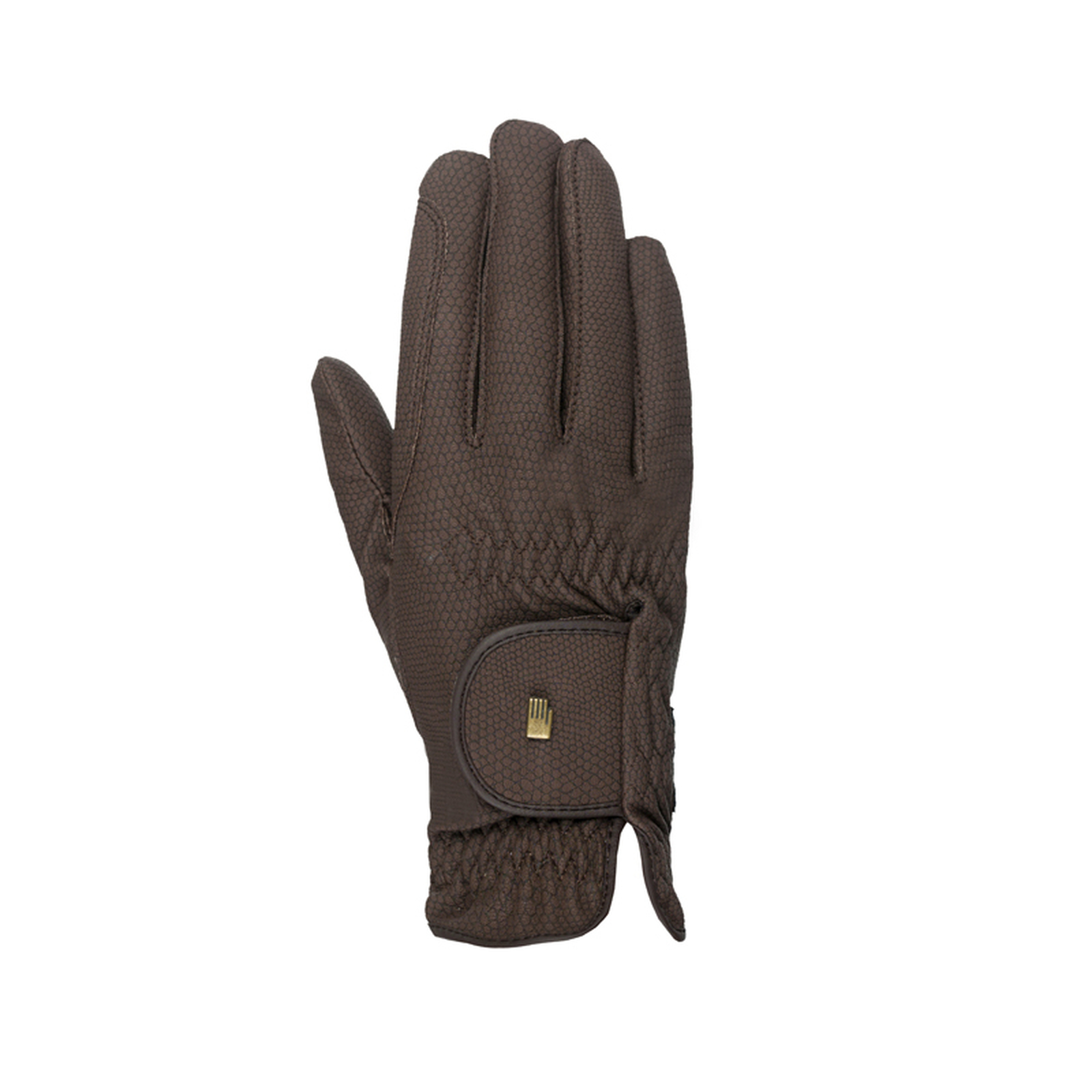 Dark Brown Roeckl Roeck Grip guanti da equitazione resistenti