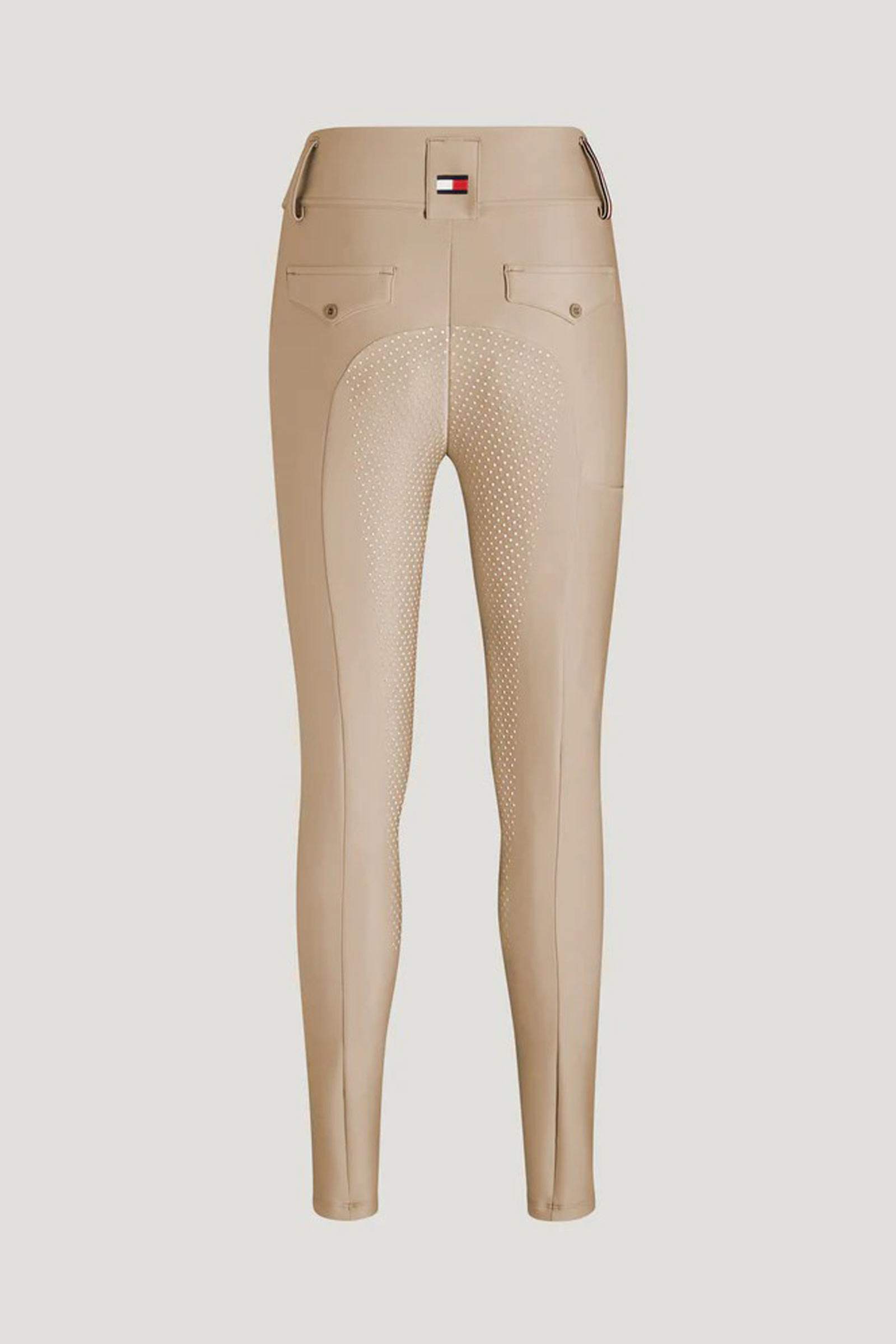 BEIGE SEASONAL Tommy Hilfiger Equestrian Highland pantaloni da equitazione ibridi da donna con full seat in silicone