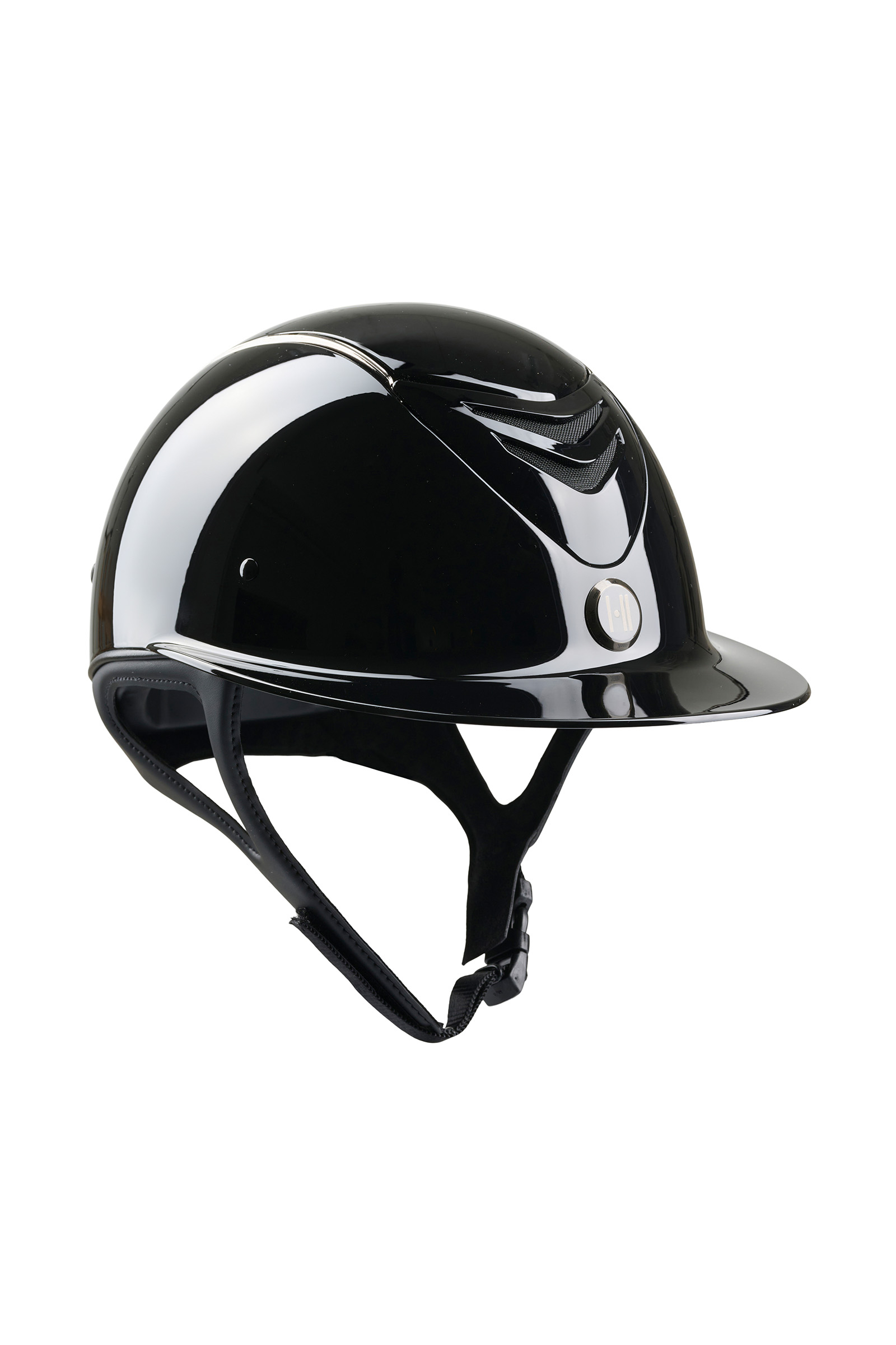 OneK MIPS Avance Glossy Chrome Pipe Casco da equitazione