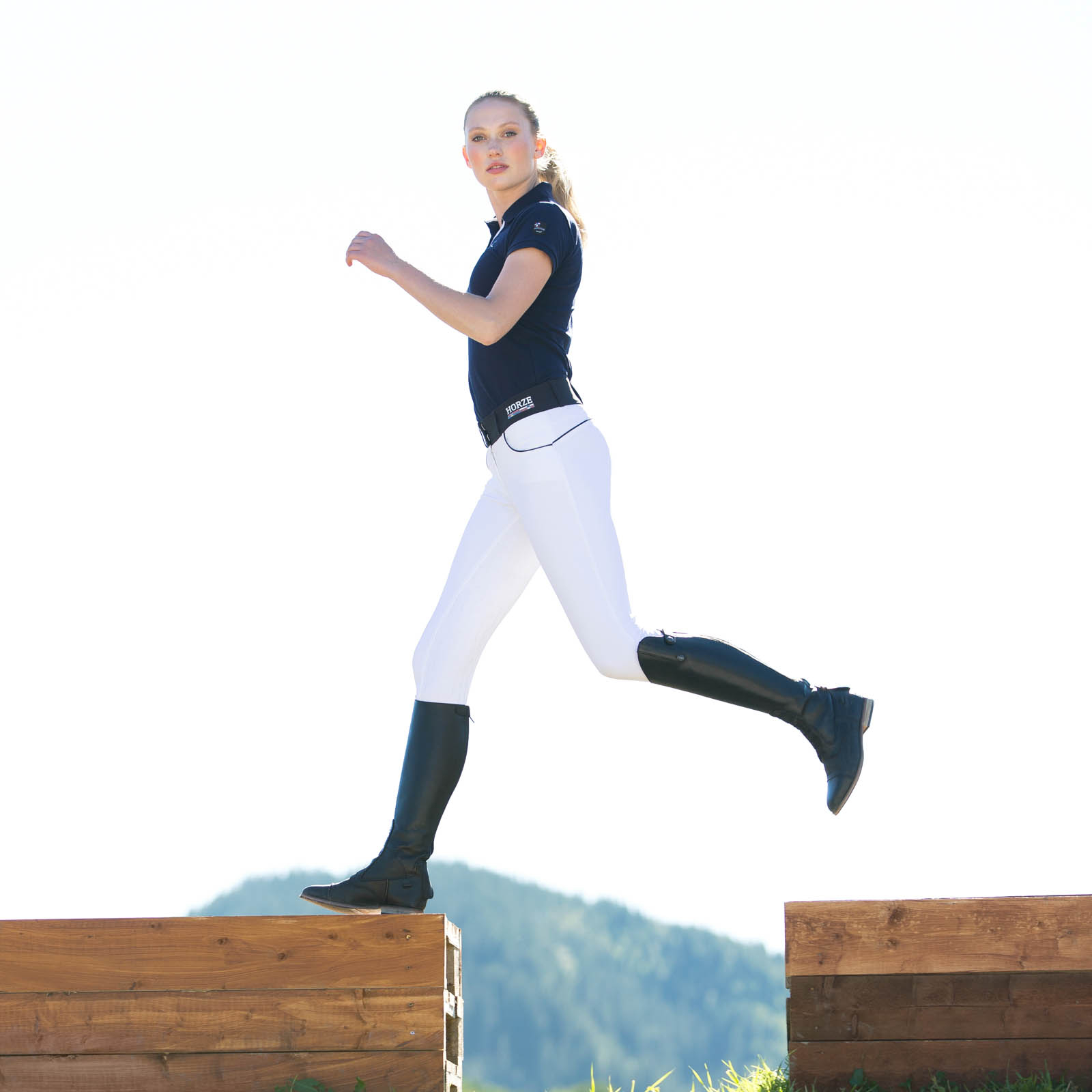 Horze Nordic Performance pantaloni da equitazione donna con full seat in silicone, UPF 50+